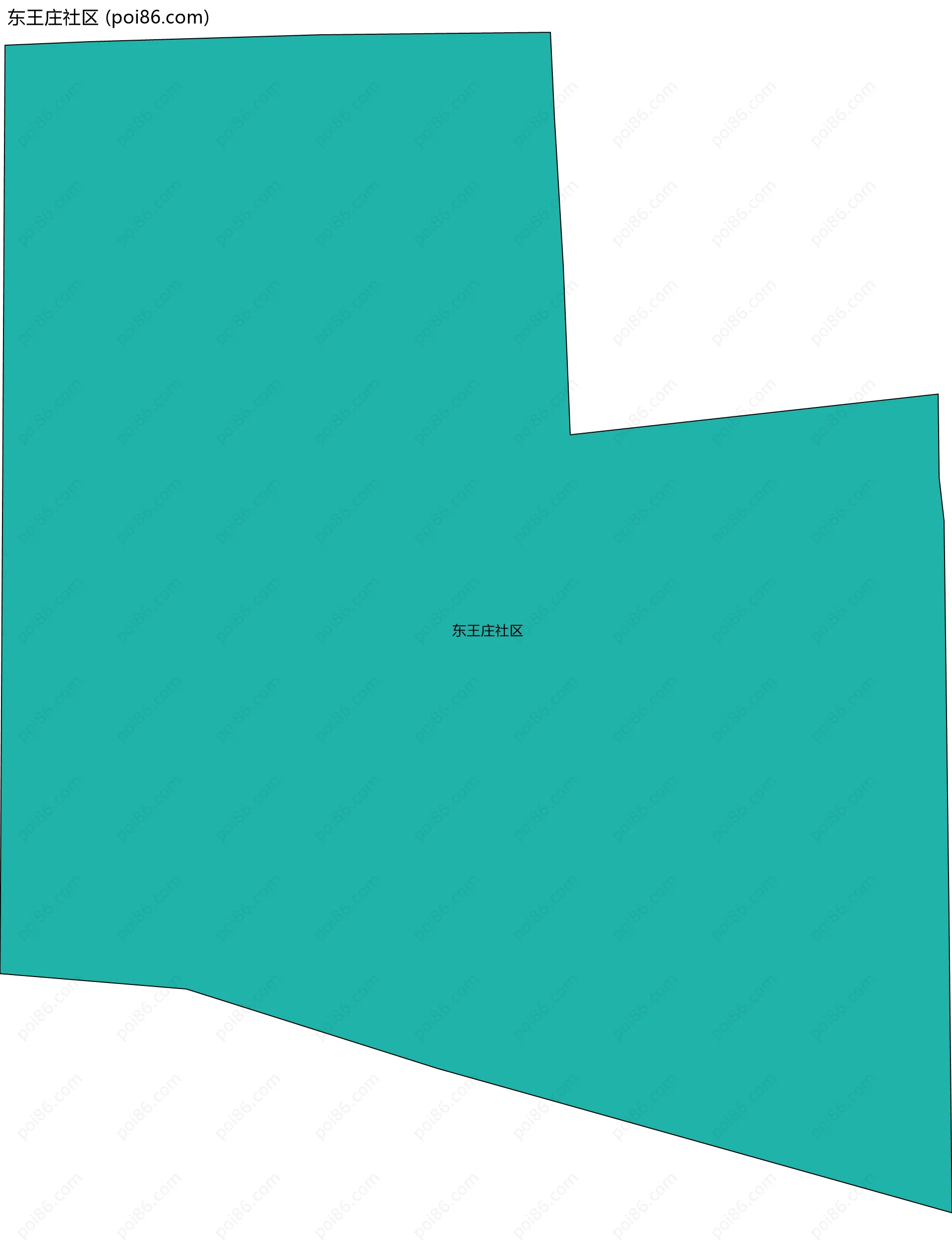 东王庄社区边界地图