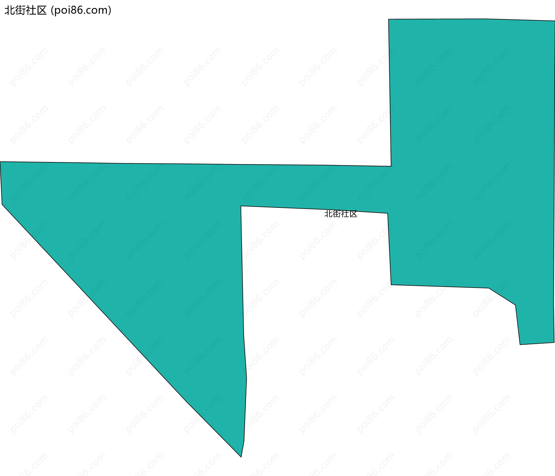 北街社区边界地图