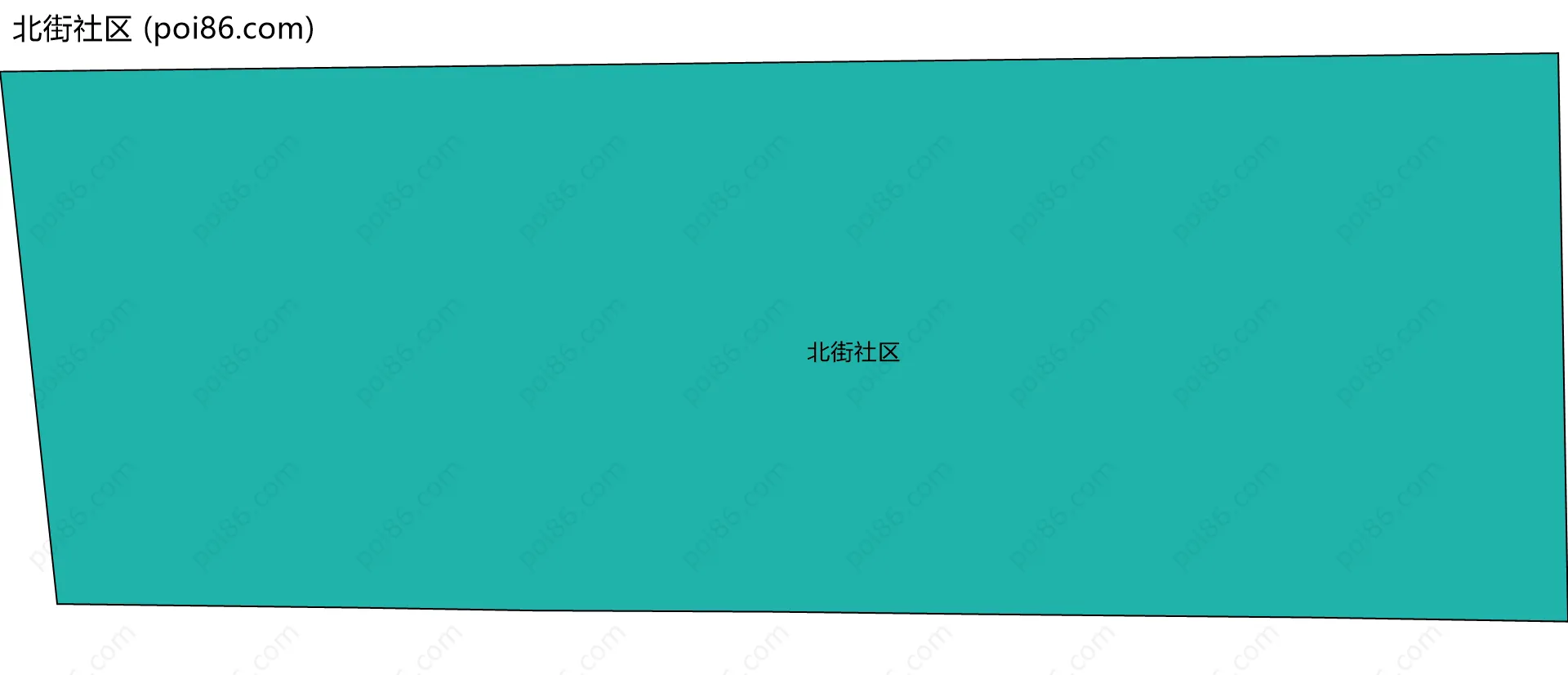 北街社区边界地图