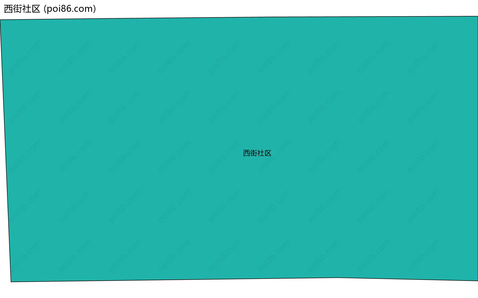 西街社区边界地图