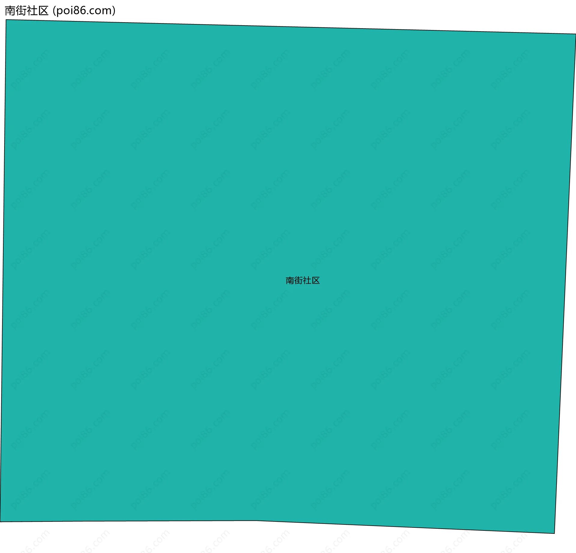 南街社区边界地图