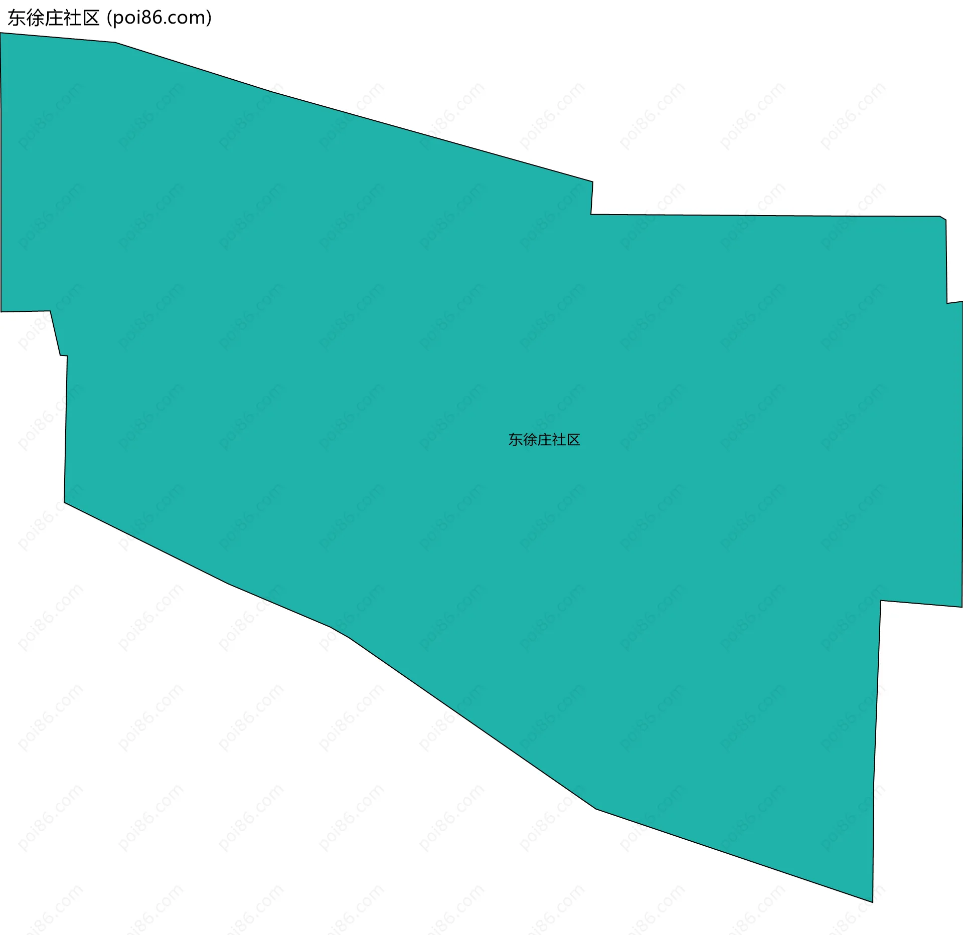 东徐庄社区边界地图