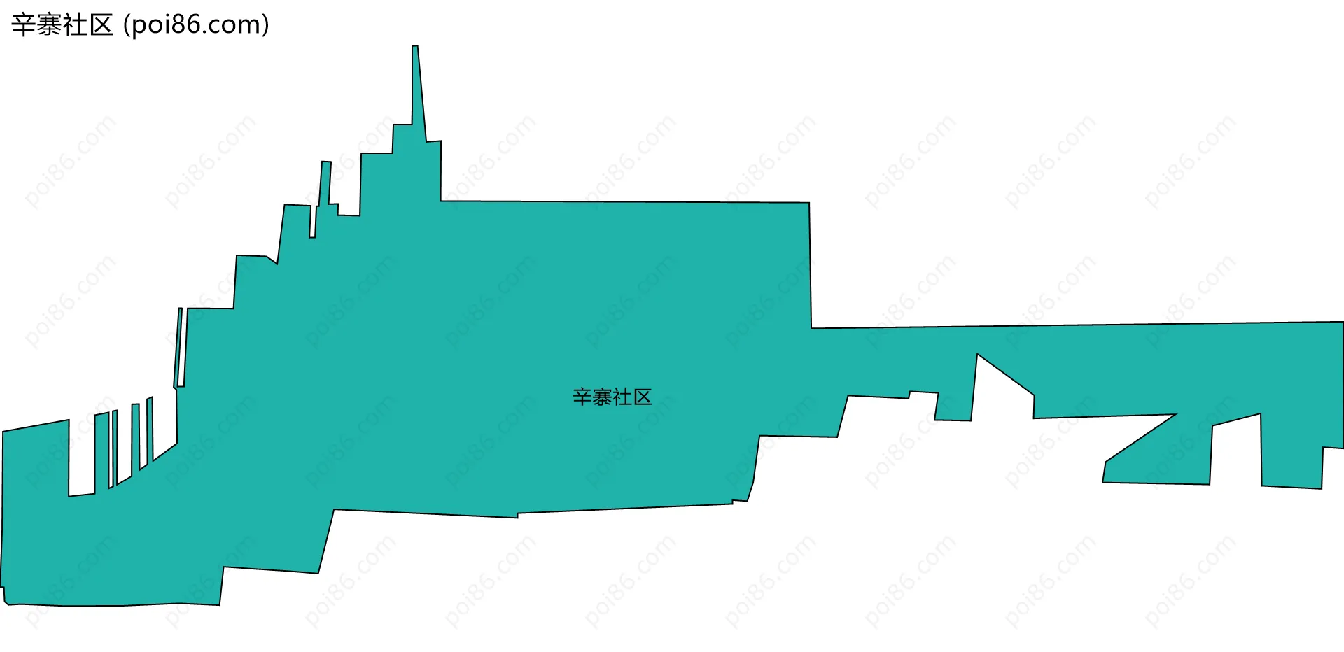 辛寨社区边界地图