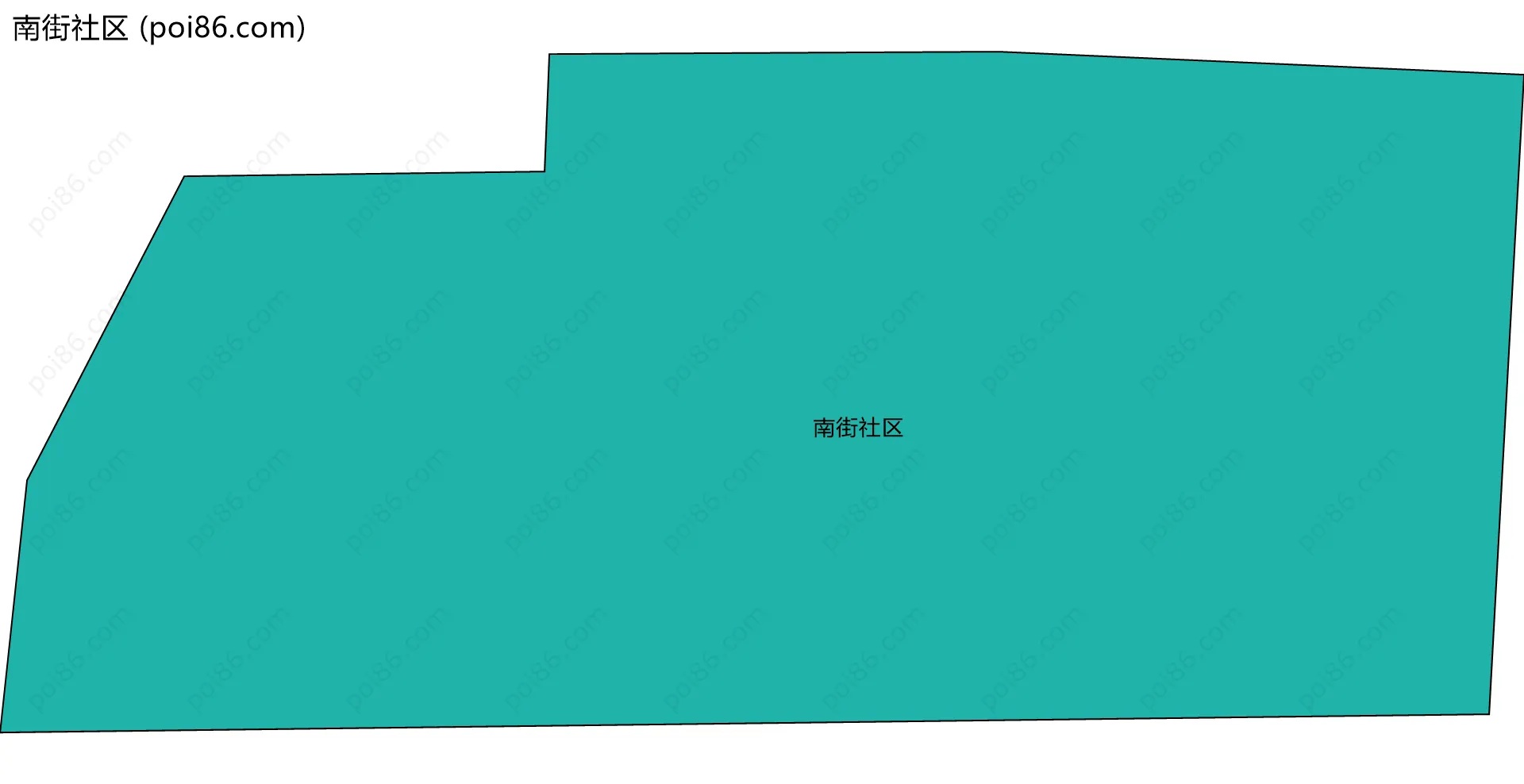 南街社区边界地图