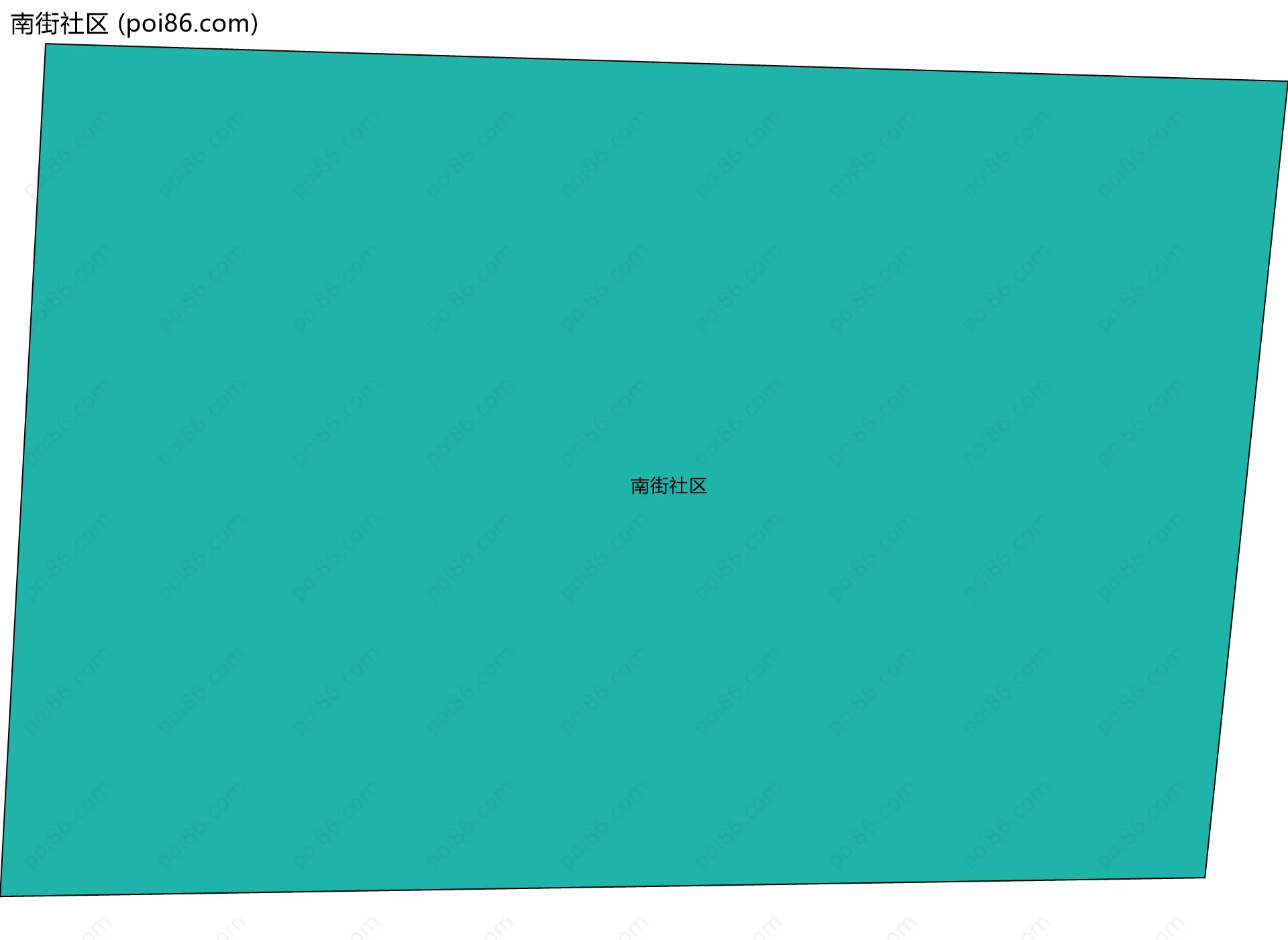 南街社区边界地图