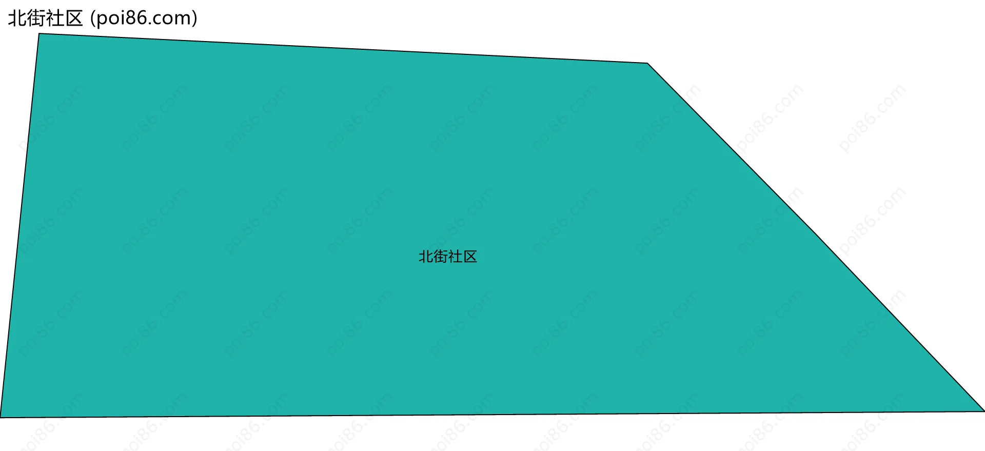 北街社区边界地图