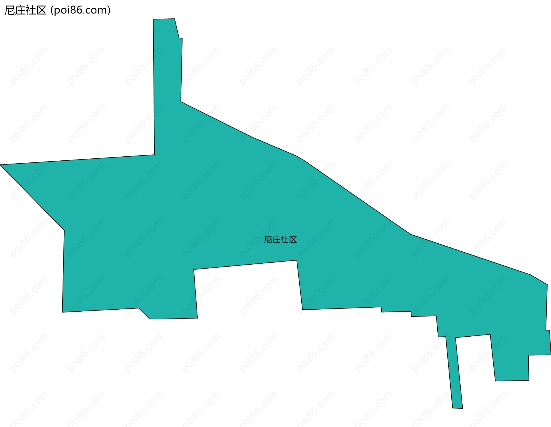 尼庄社区边界地图