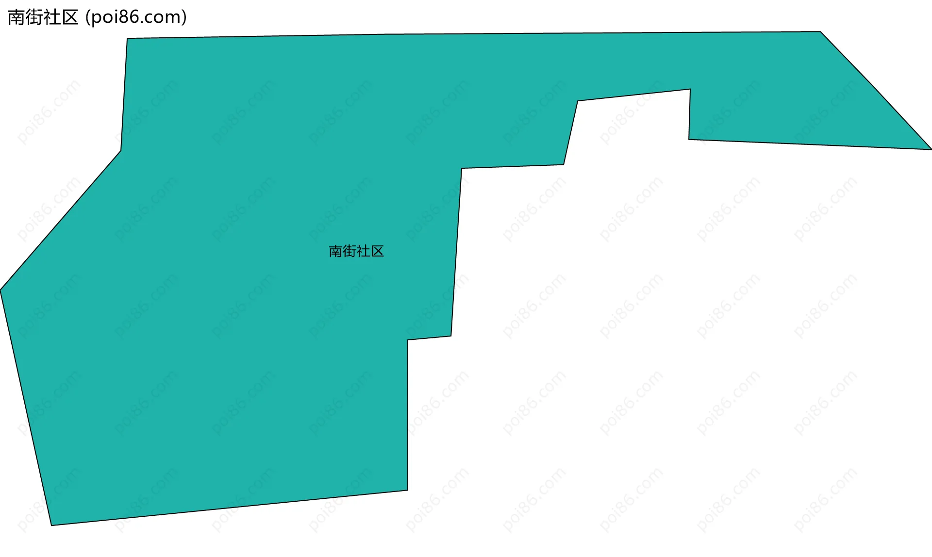 南街社区边界地图