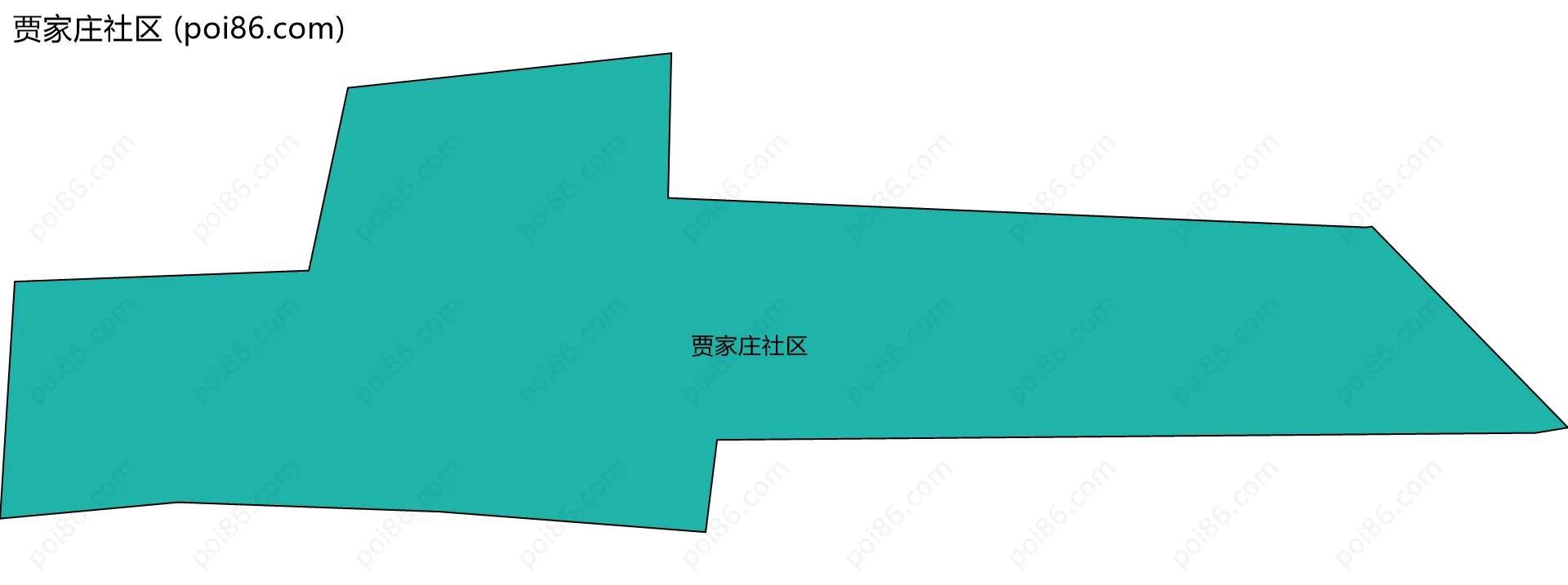 贾家庄社区边界地图