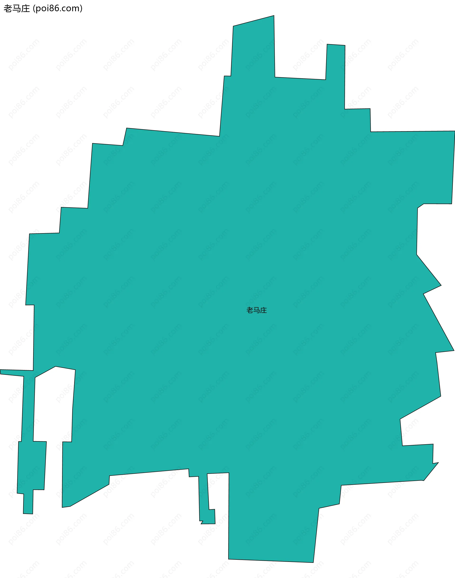 老马庄边界地图