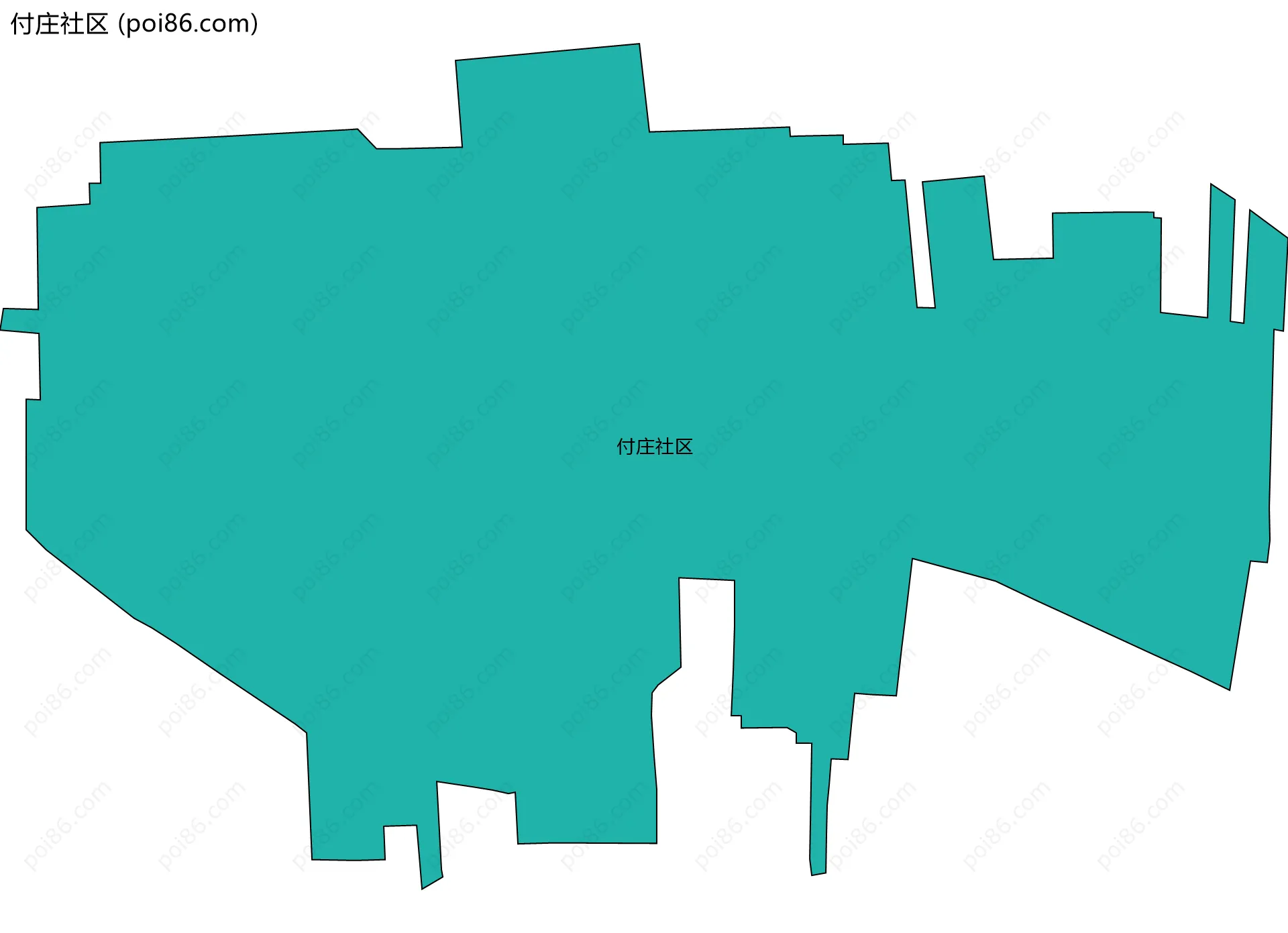 付庄社区边界地图