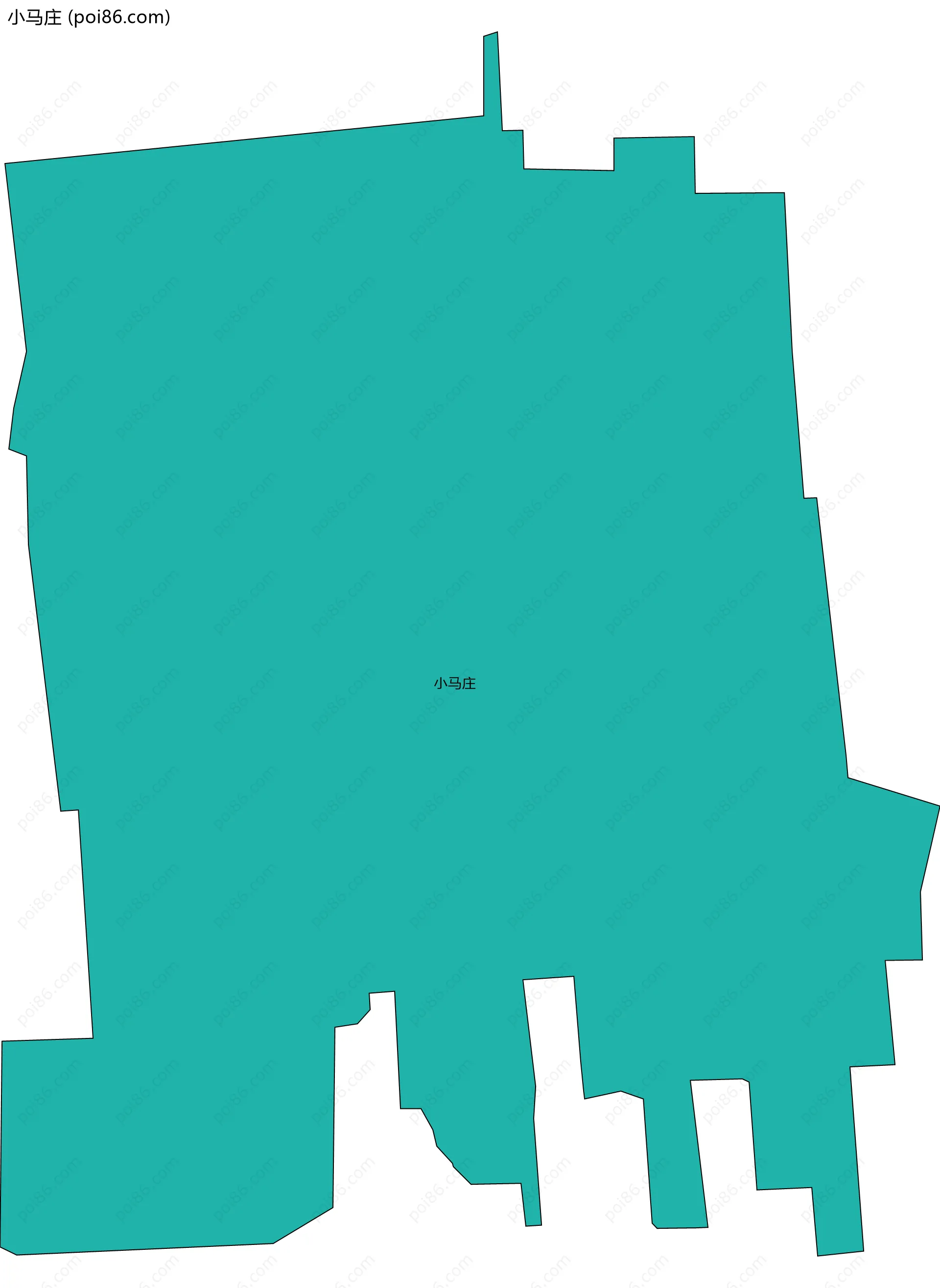 小马庄边界地图