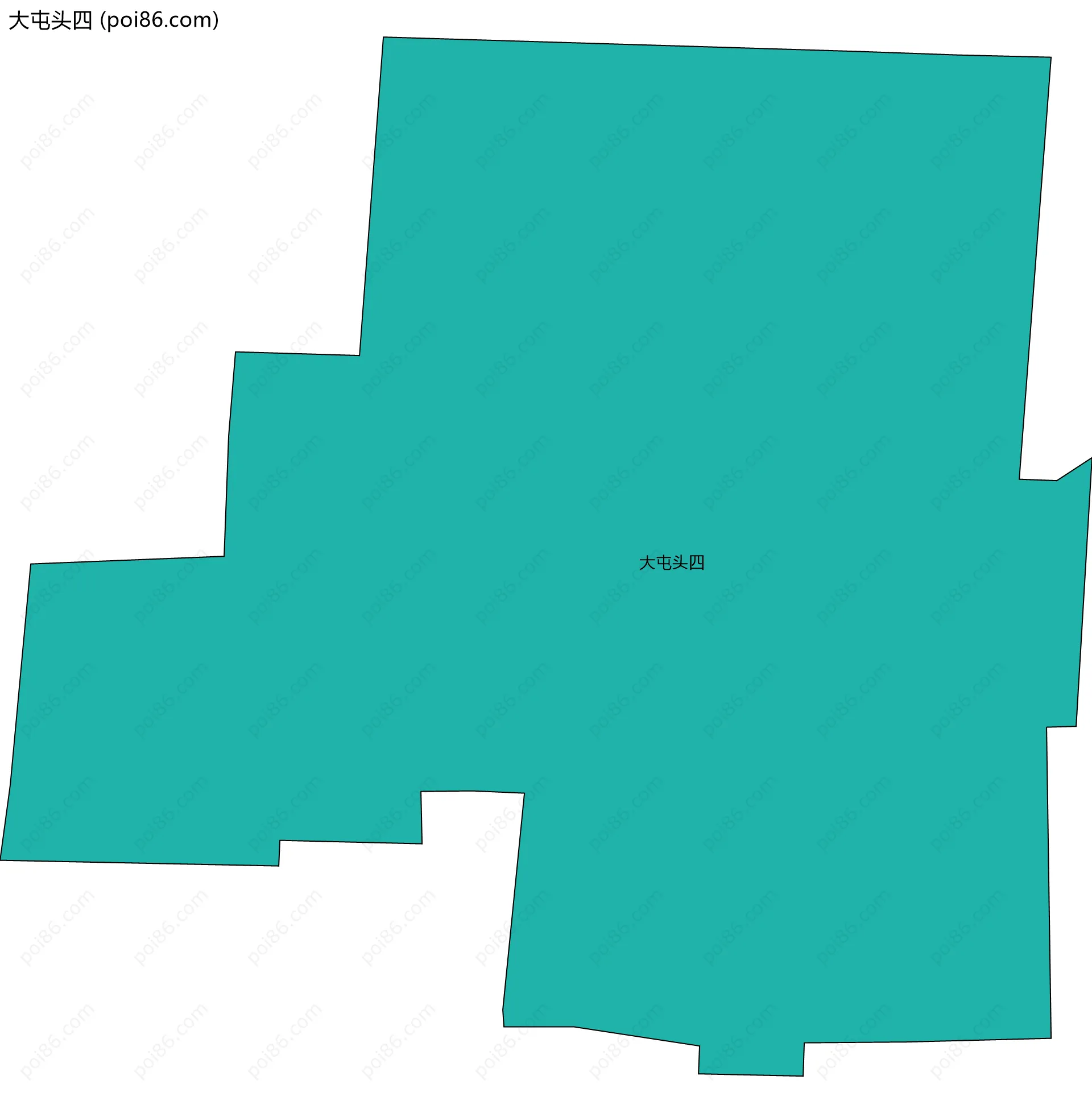 大屯头四边界地图