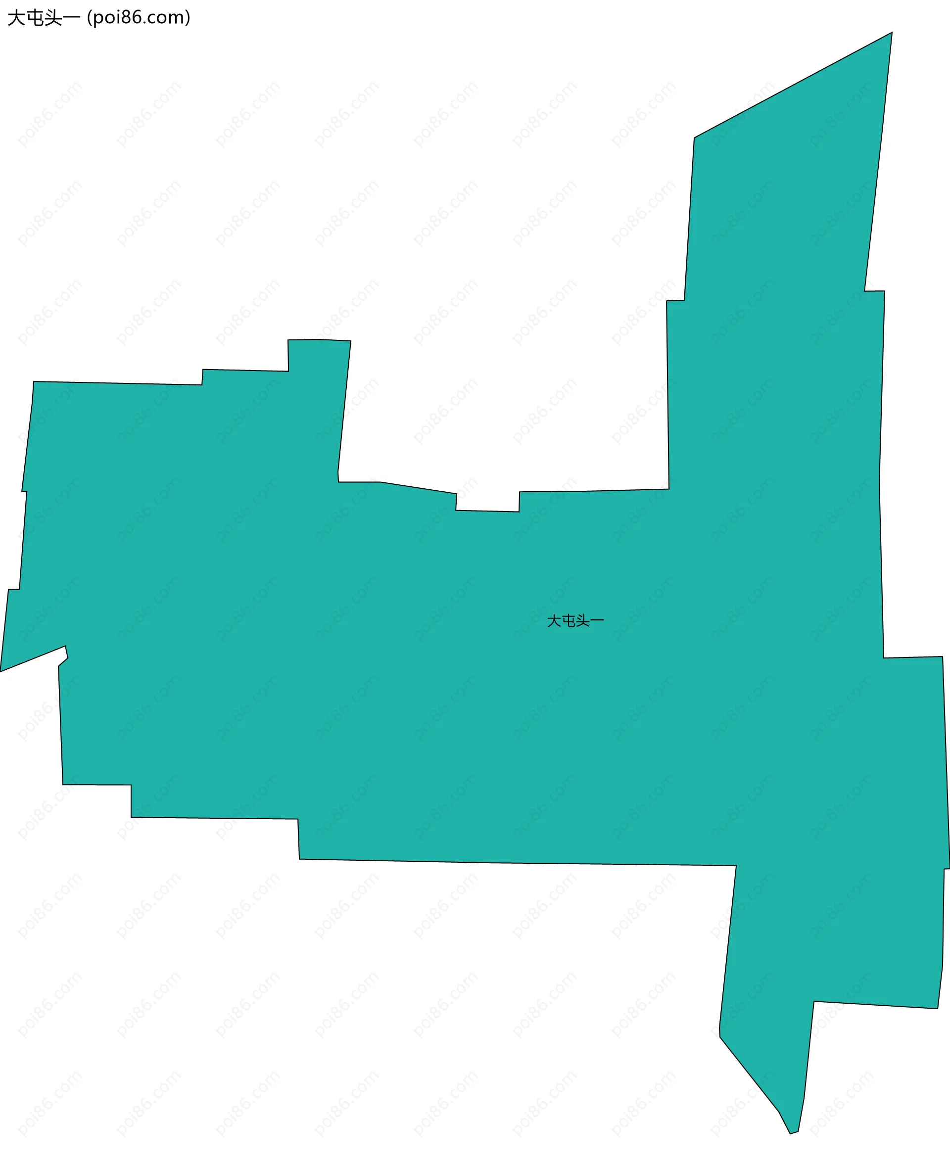 大屯头一边界地图