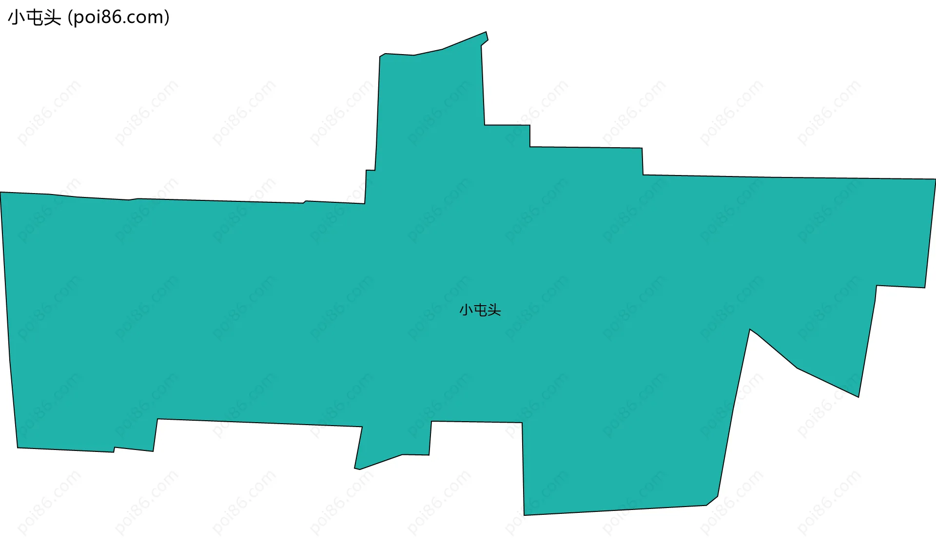 小屯头边界地图