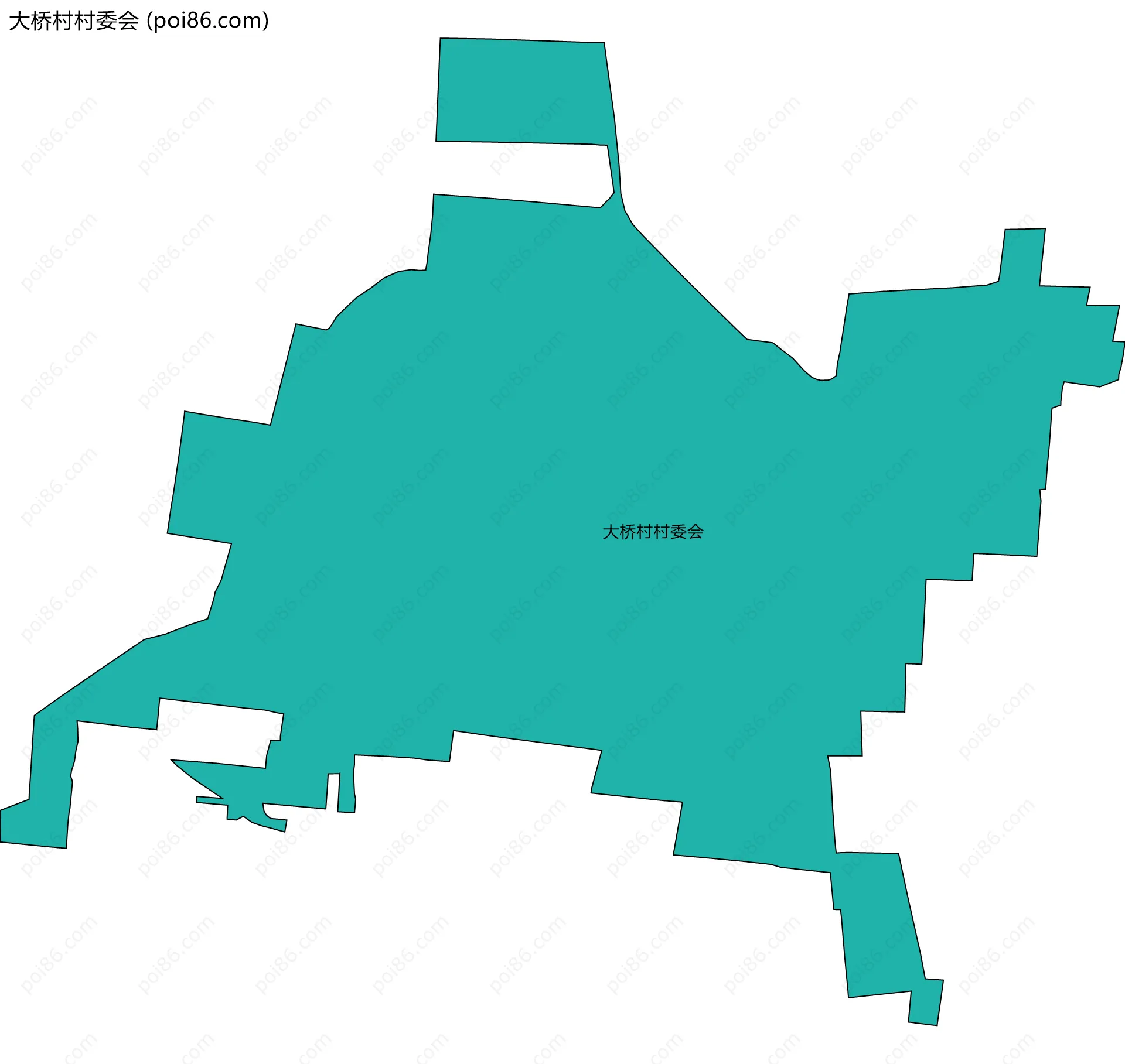 大桥村村委会边界地图