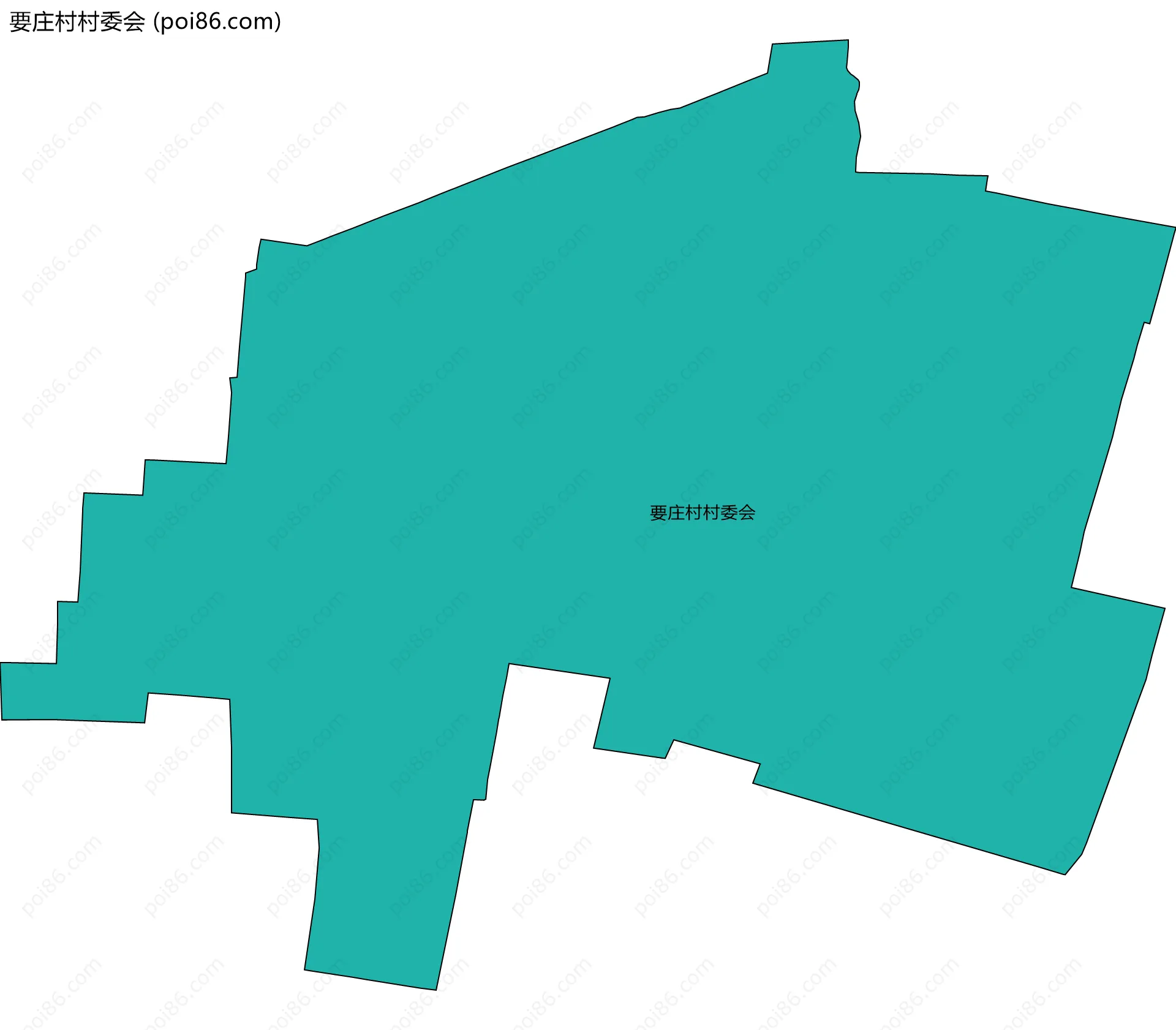 要庄村村委会边界地图