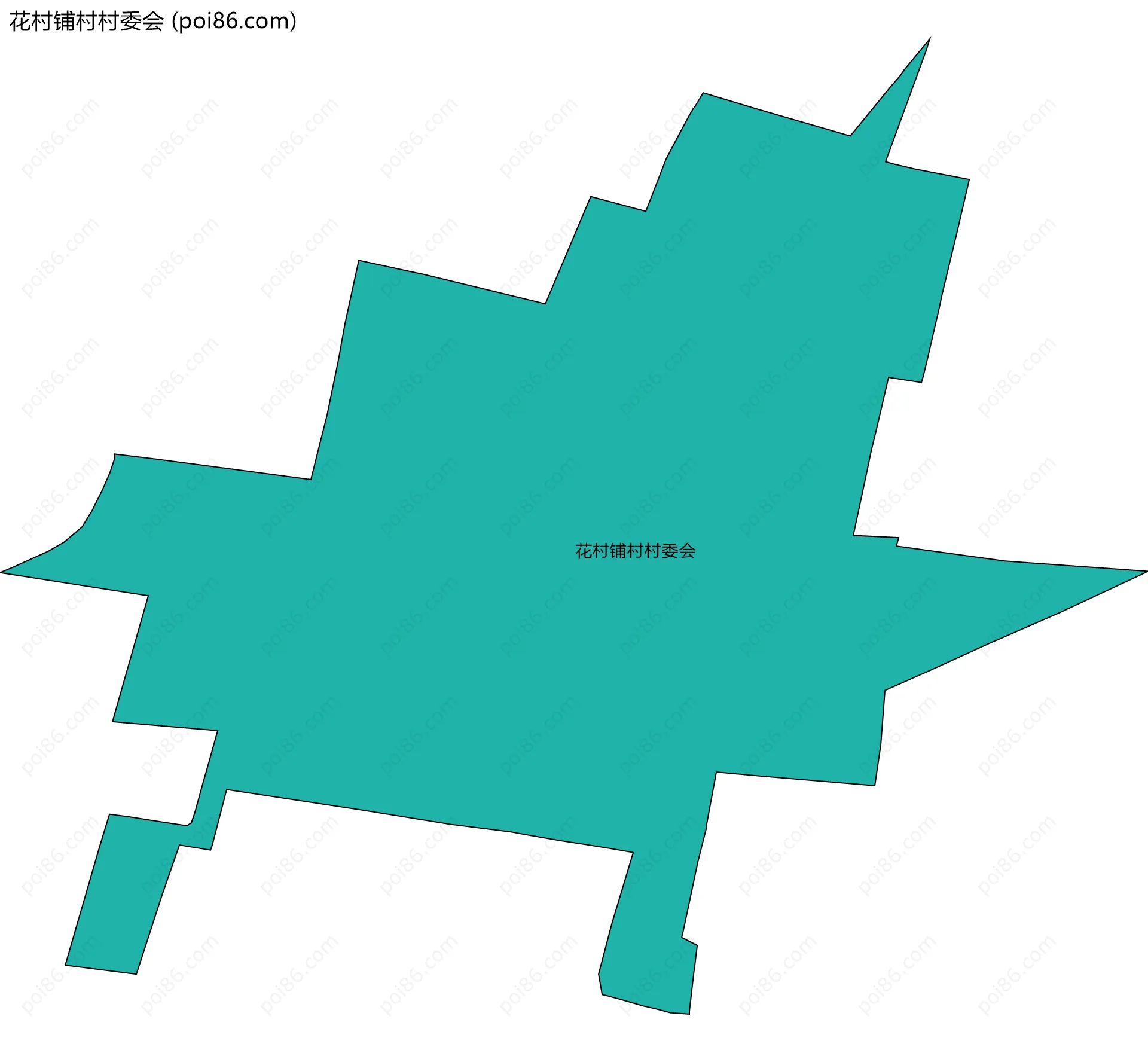 花村铺村村委会边界地图