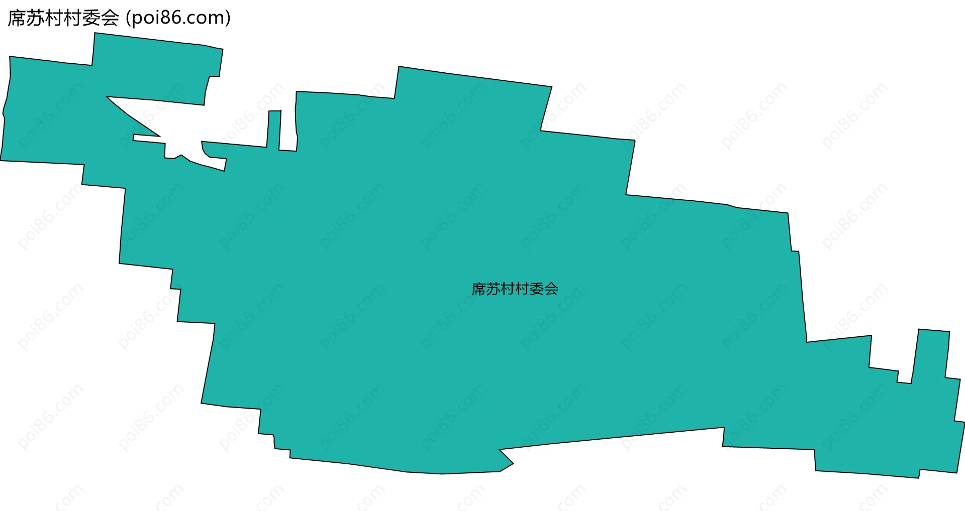 席苏村村委会边界地图