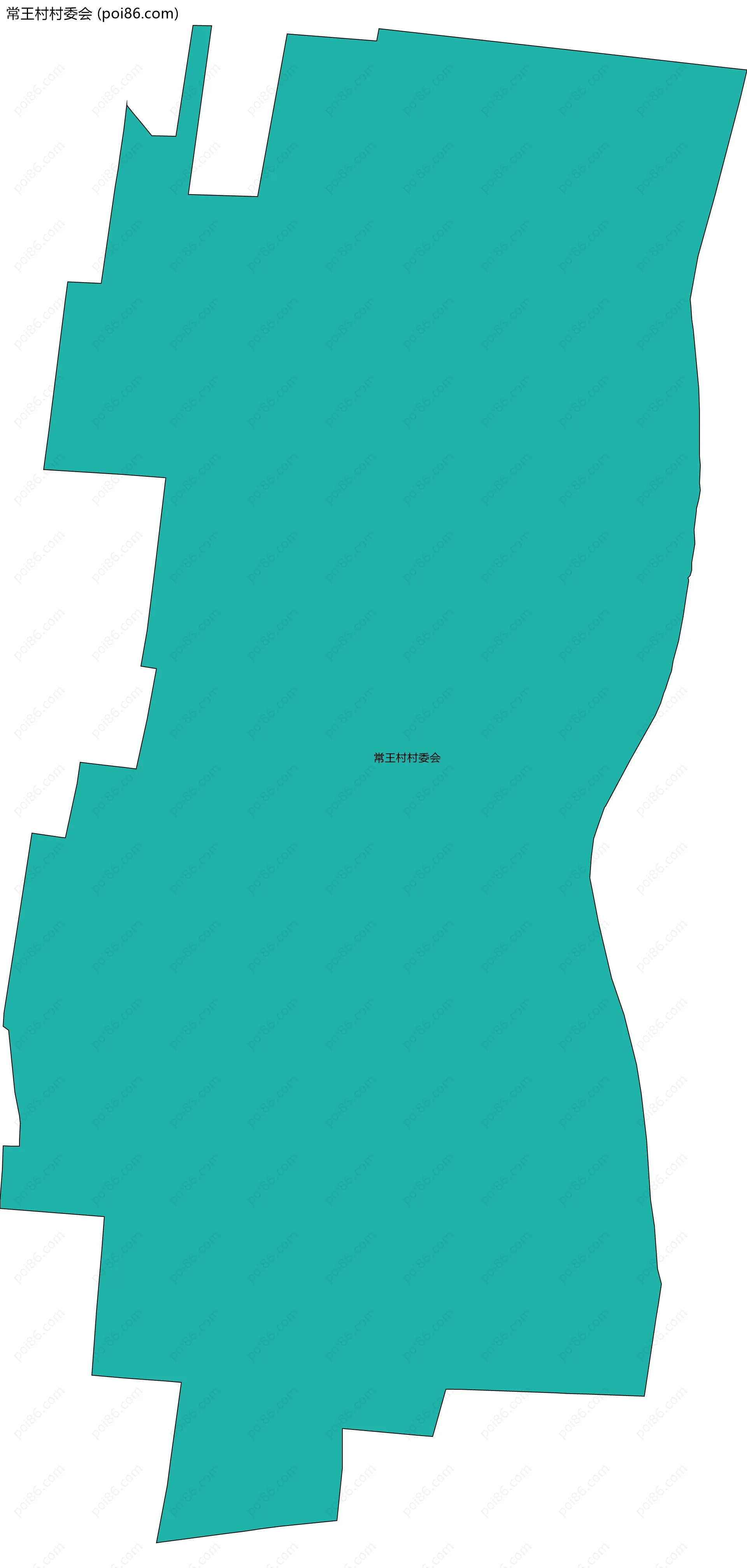 常王村村委会边界地图