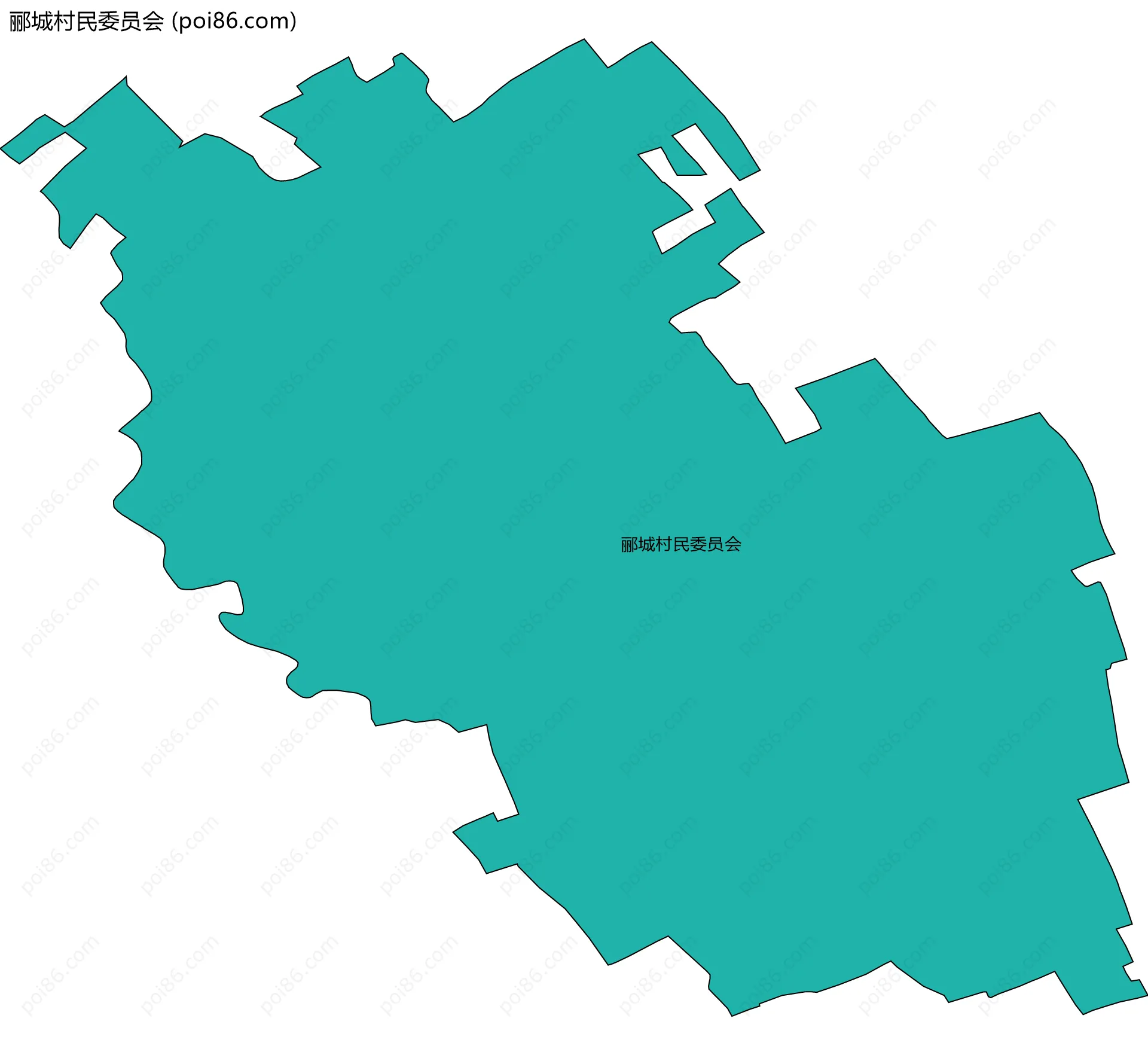 郦城村民委员会边界地图