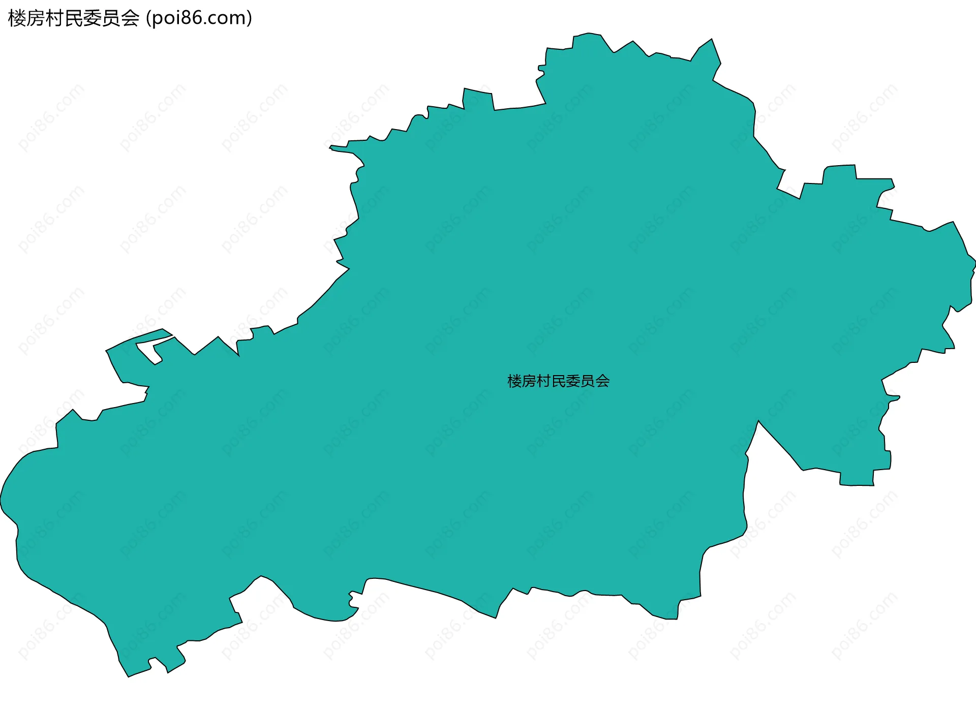 楼房村民委员会边界地图