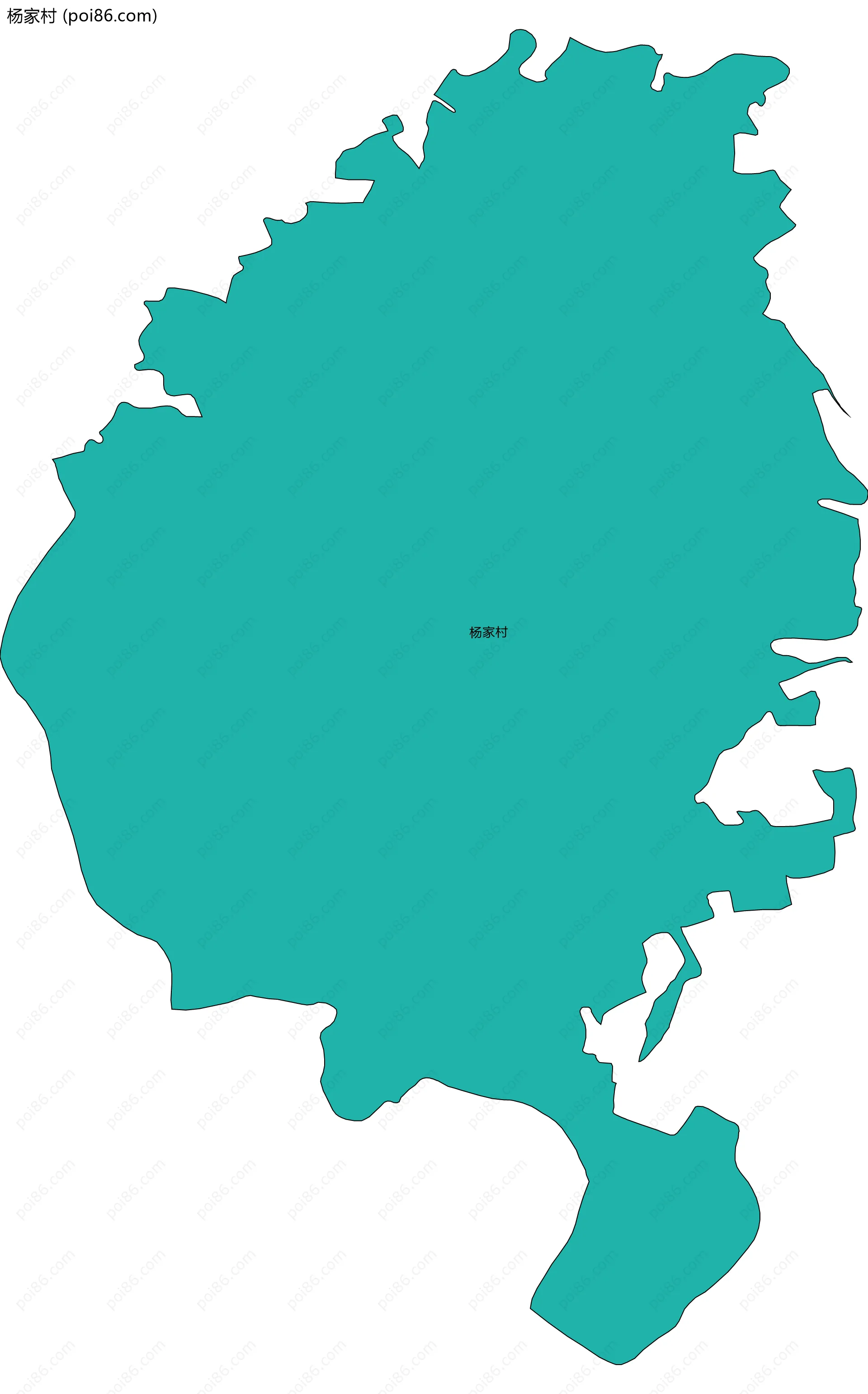 杨家村边界地图