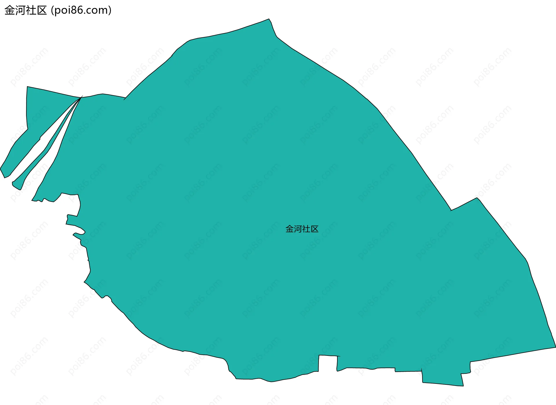 金河社区边界地图