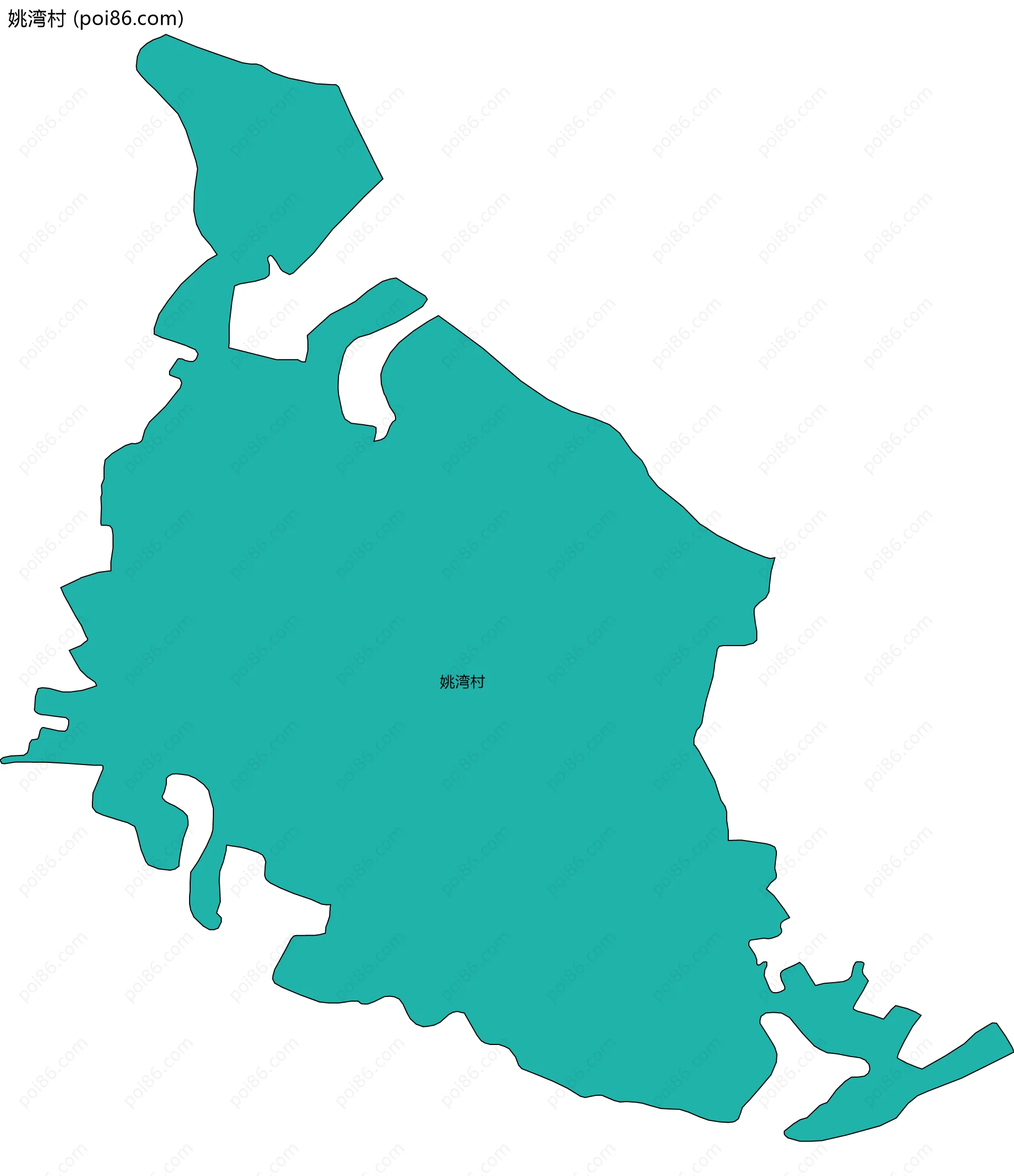 姚湾村边界地图