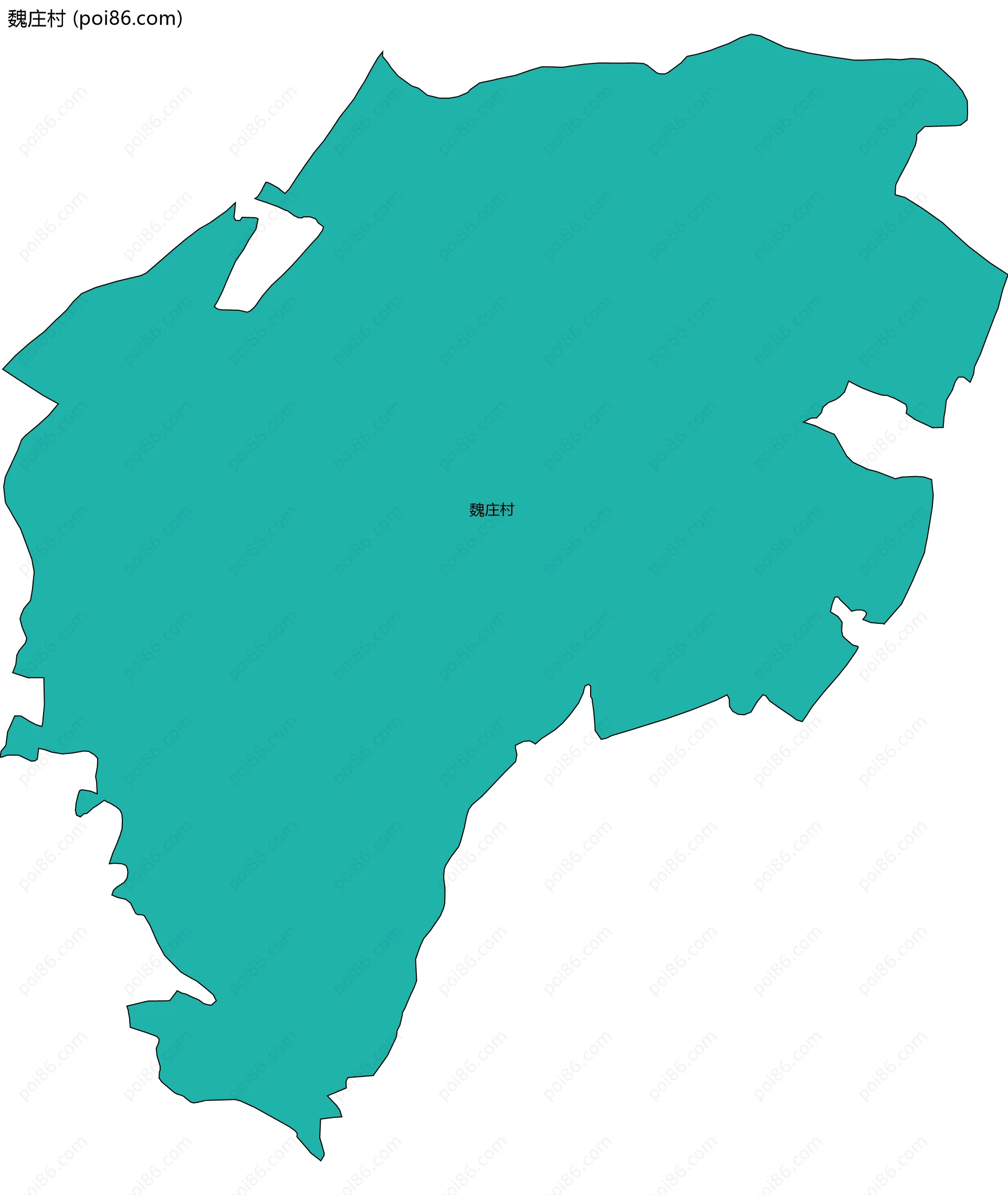 魏庄村边界地图