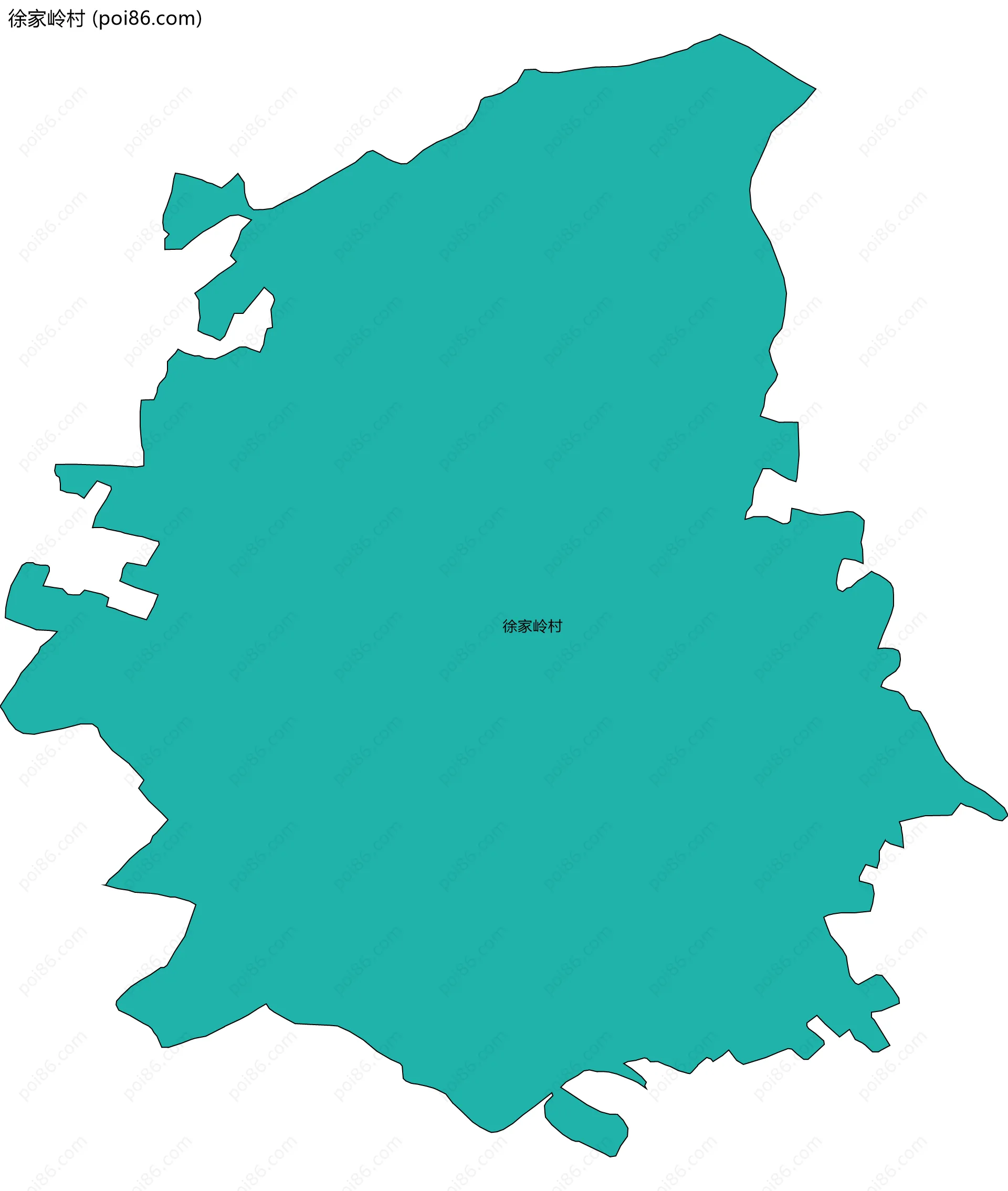 徐家岭村边界地图