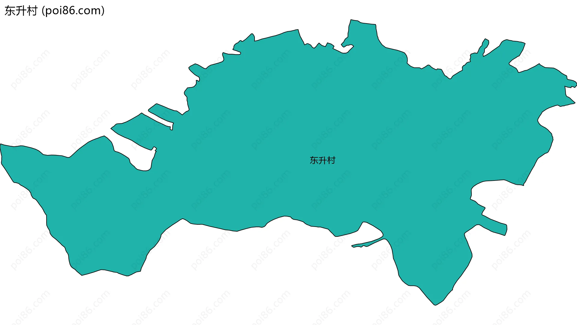 东升村边界地图