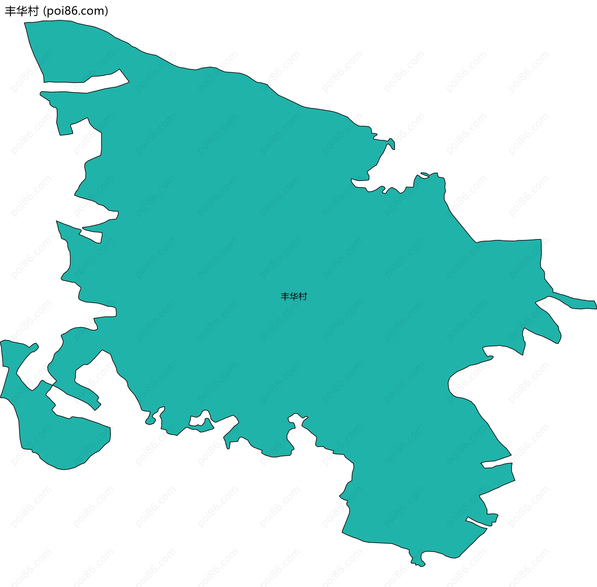 丰华村边界地图