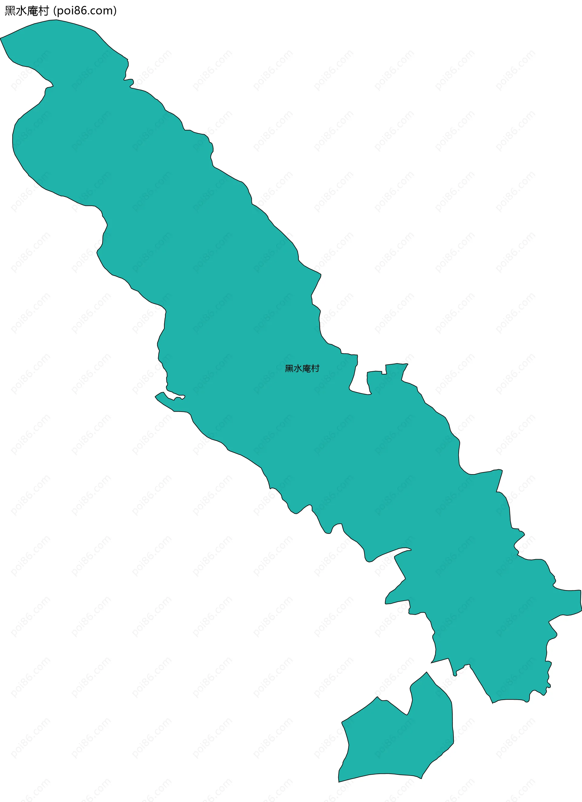 黑水庵村边界地图