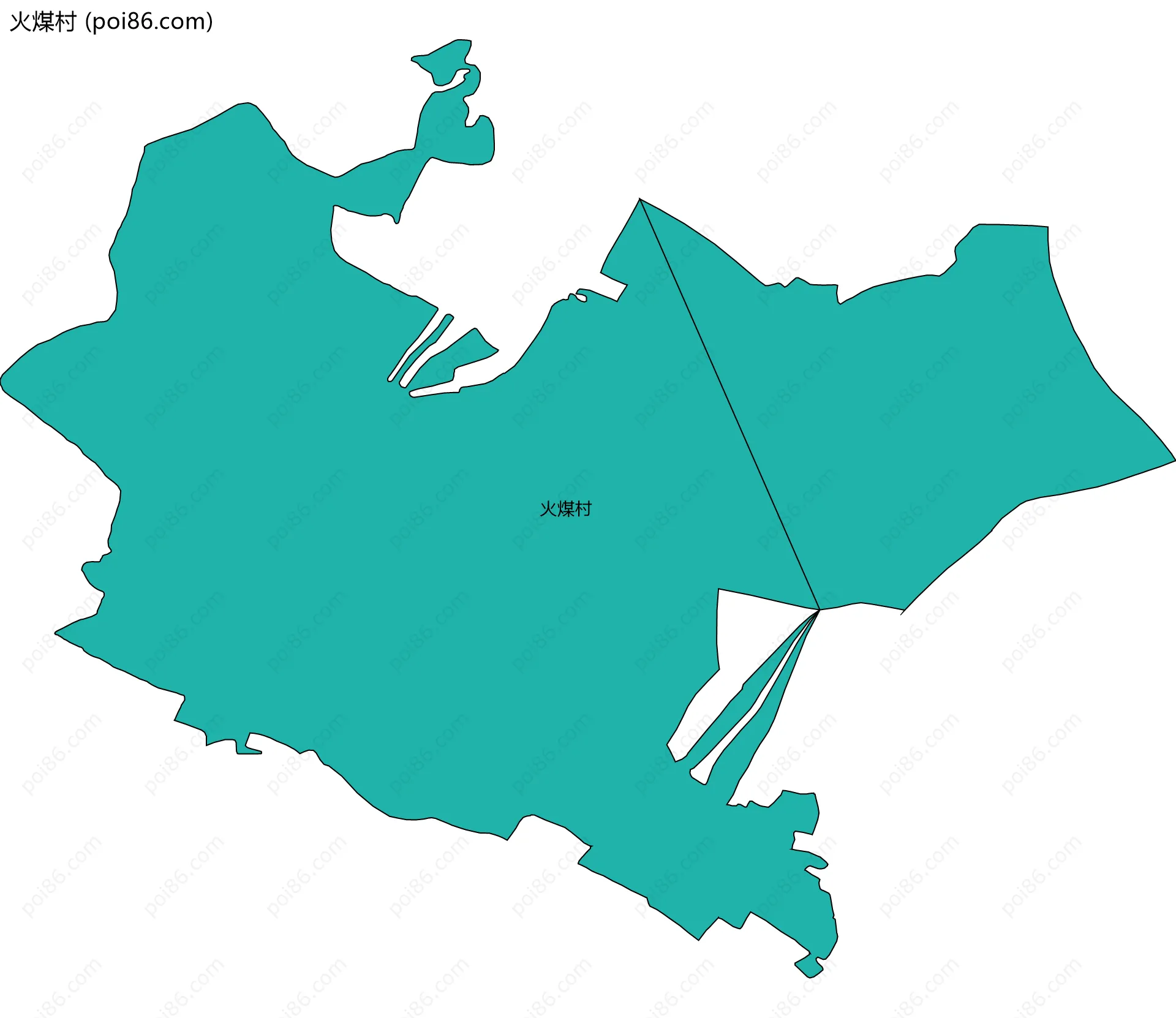 火煤村边界地图