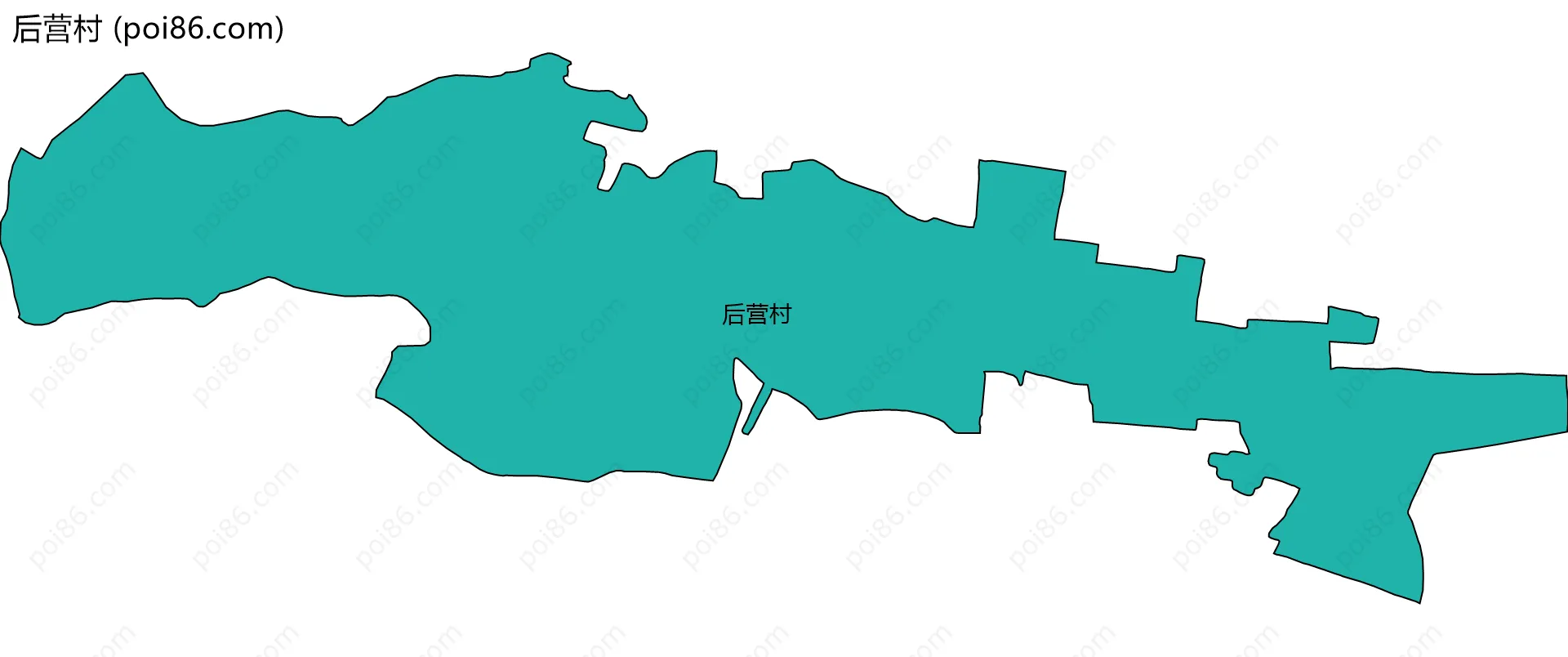 后营村边界地图