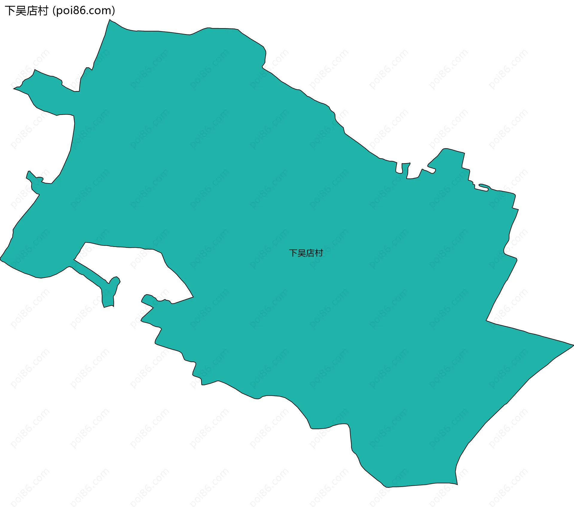 下吴店村边界地图