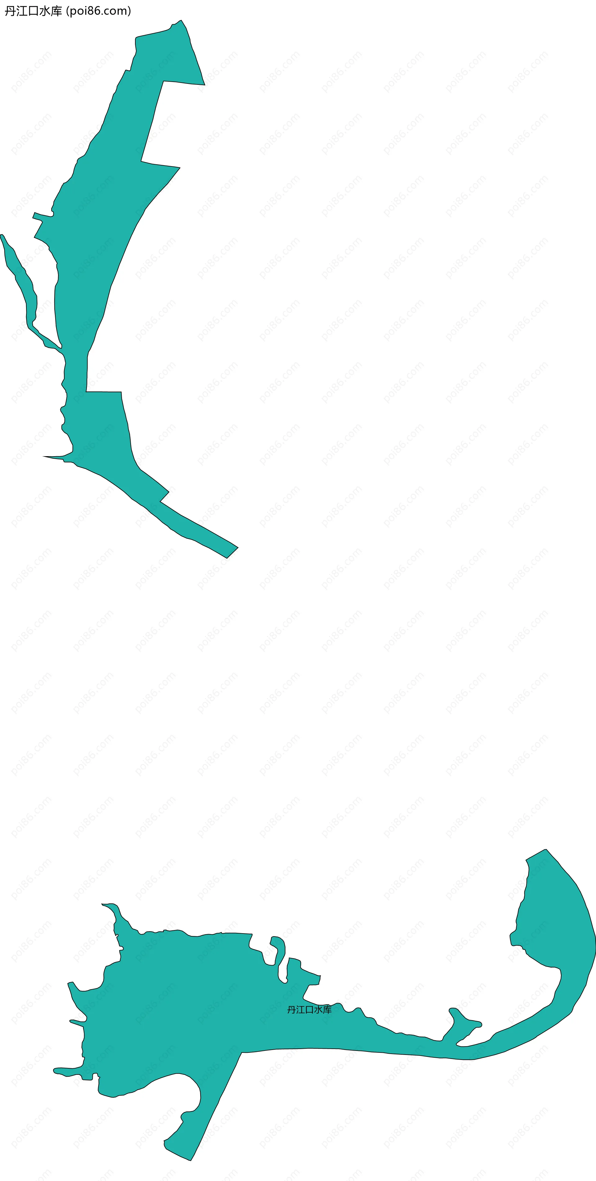 丹江口水库边界地图