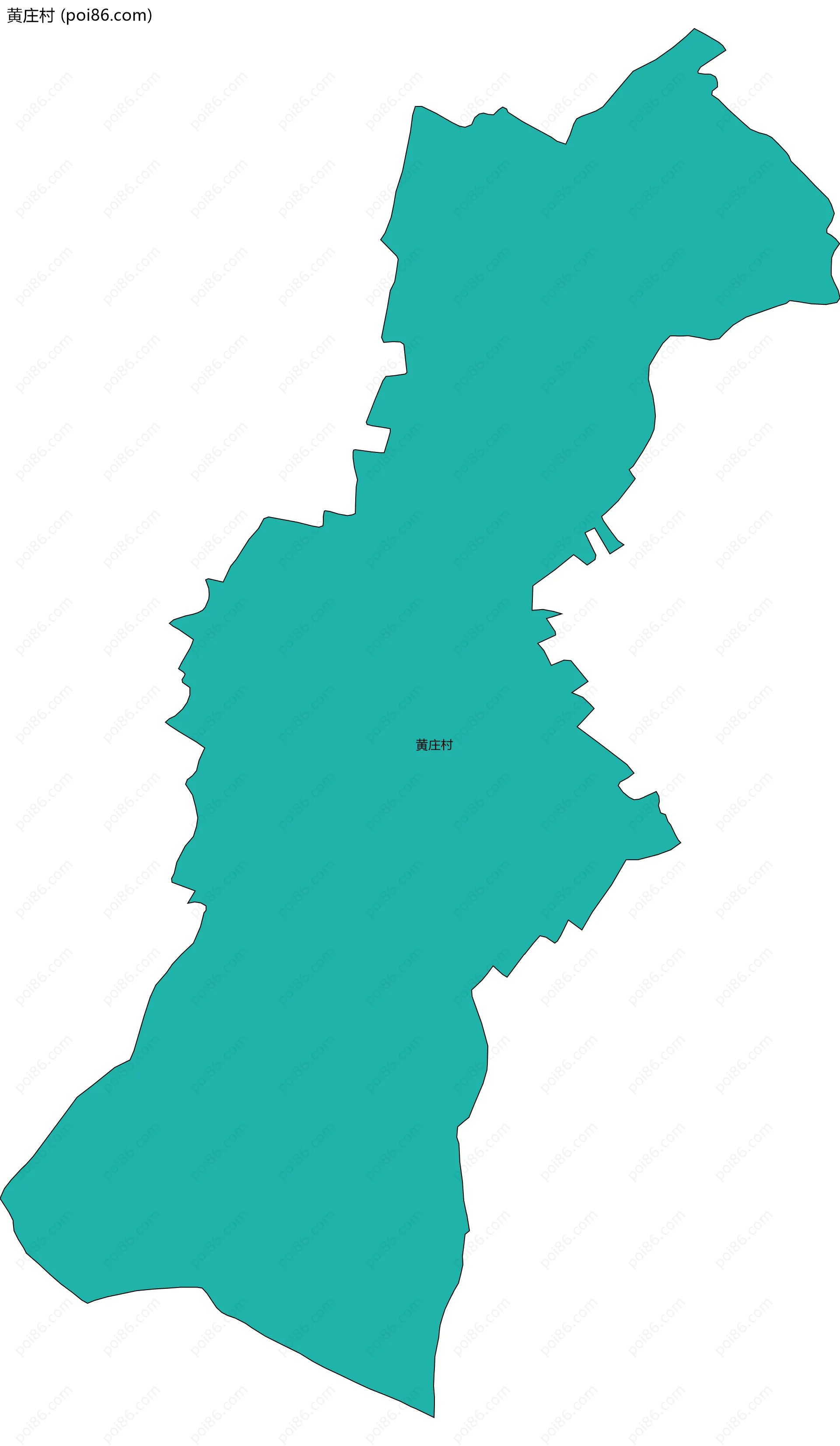 黄庄村边界地图