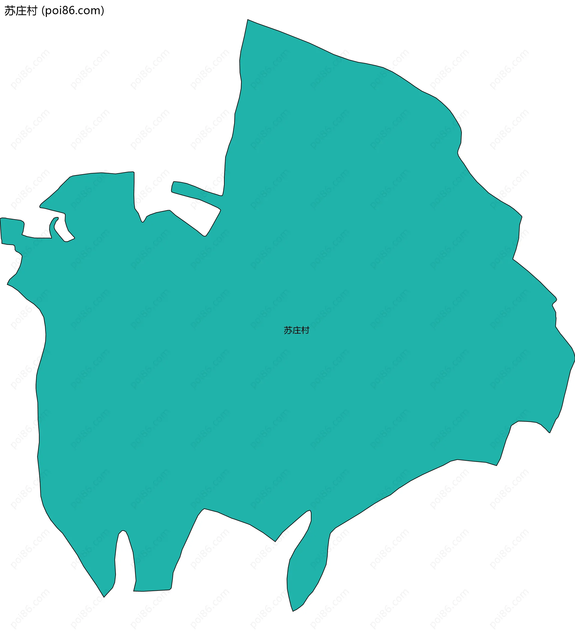 苏庄村边界地图
