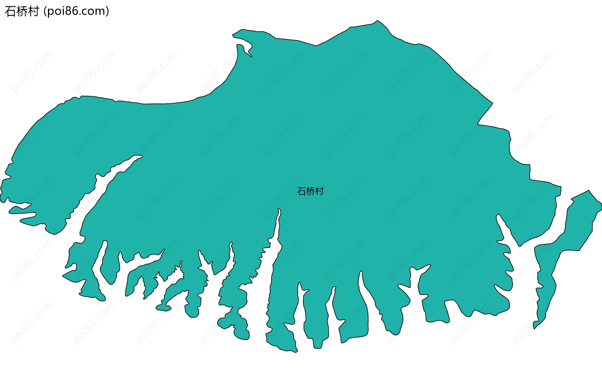石桥村边界地图