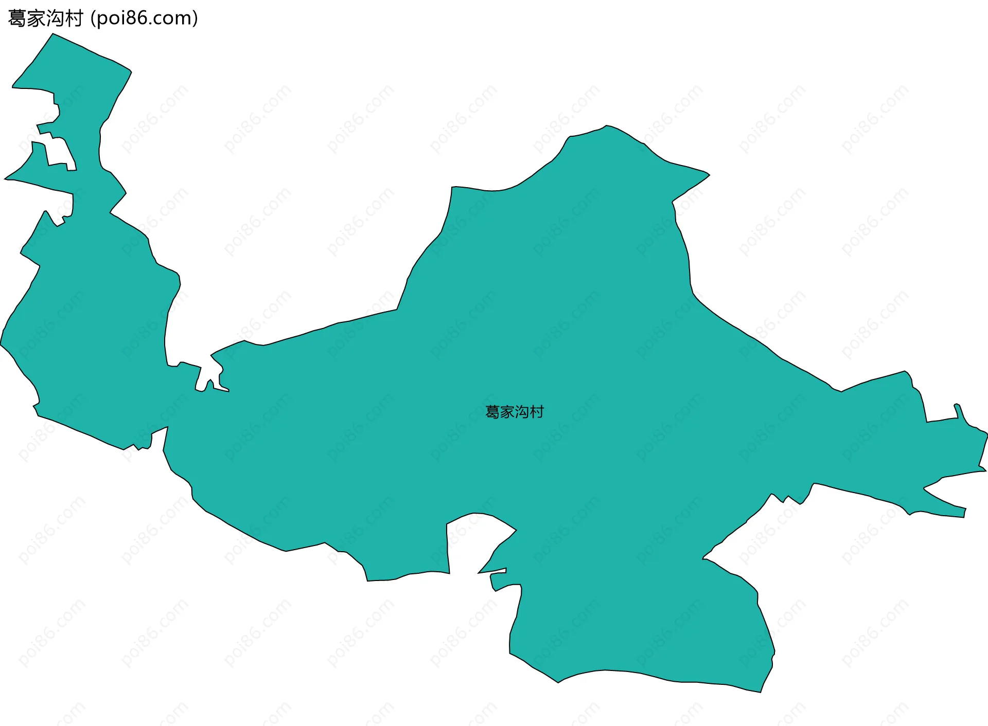 葛家沟村边界地图