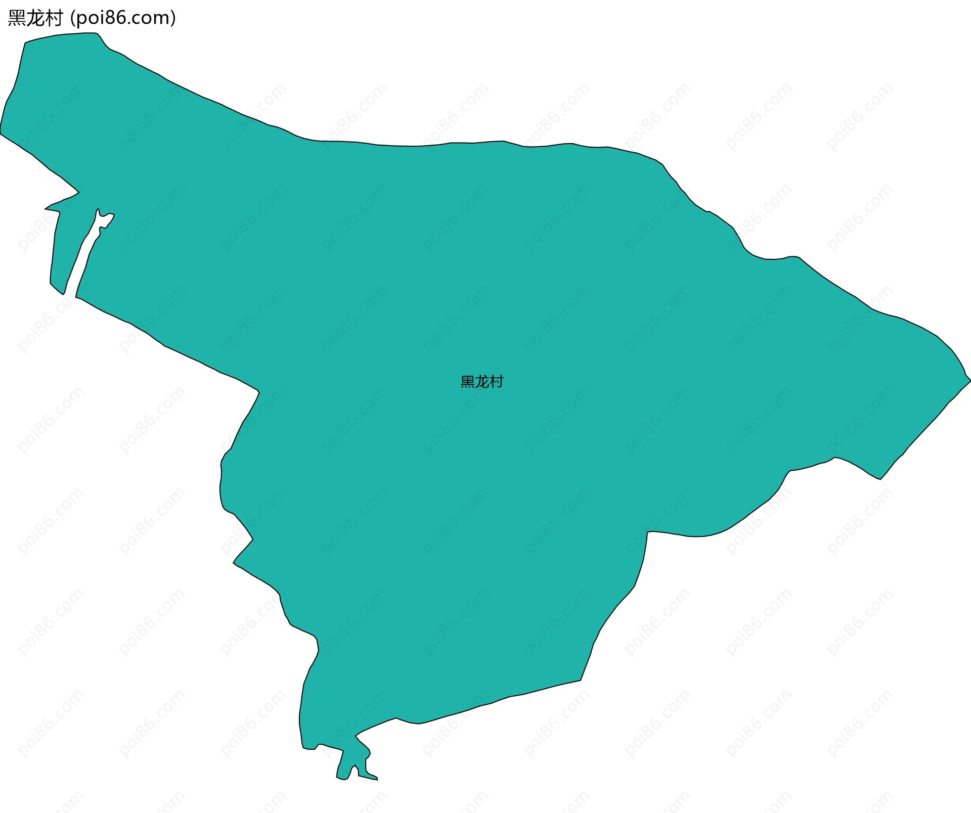 黑龙村边界地图