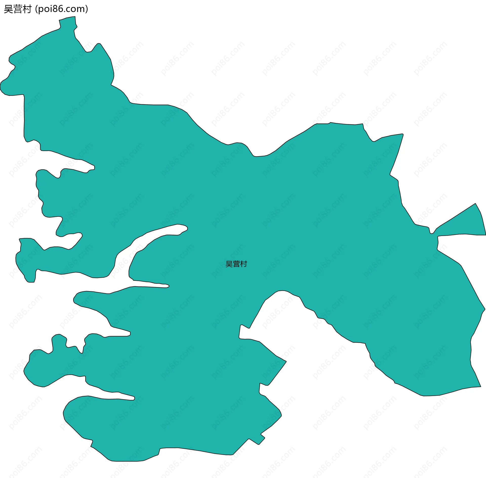 吴营村边界地图