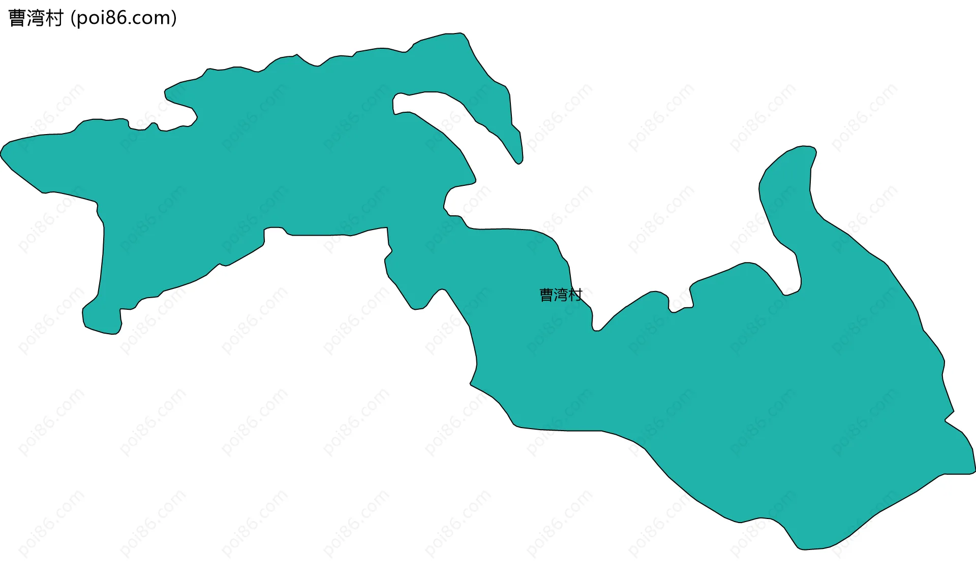 曹湾村边界地图