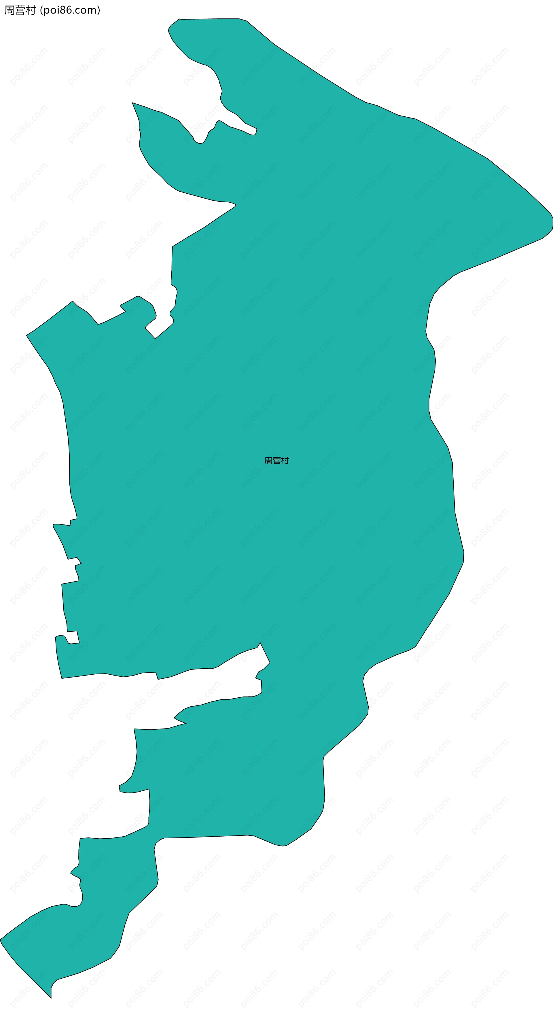 周营村边界地图