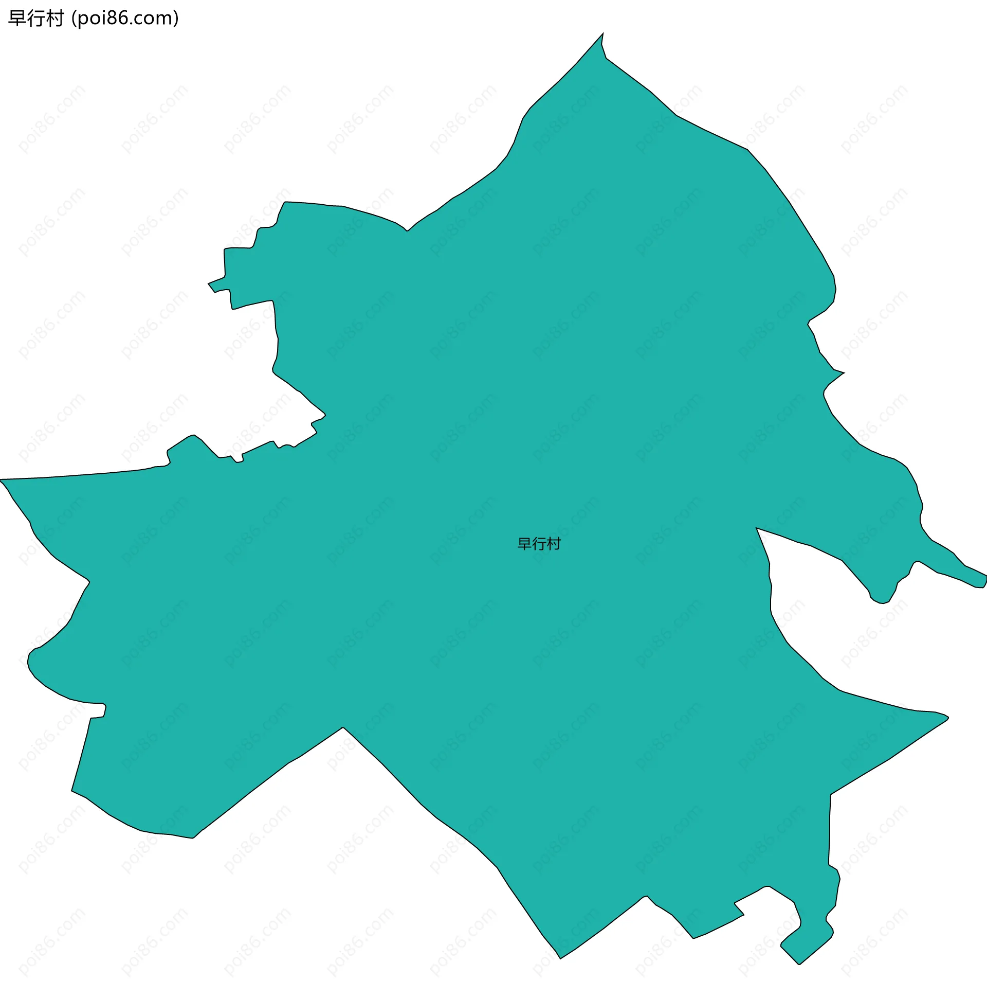 早行村边界地图