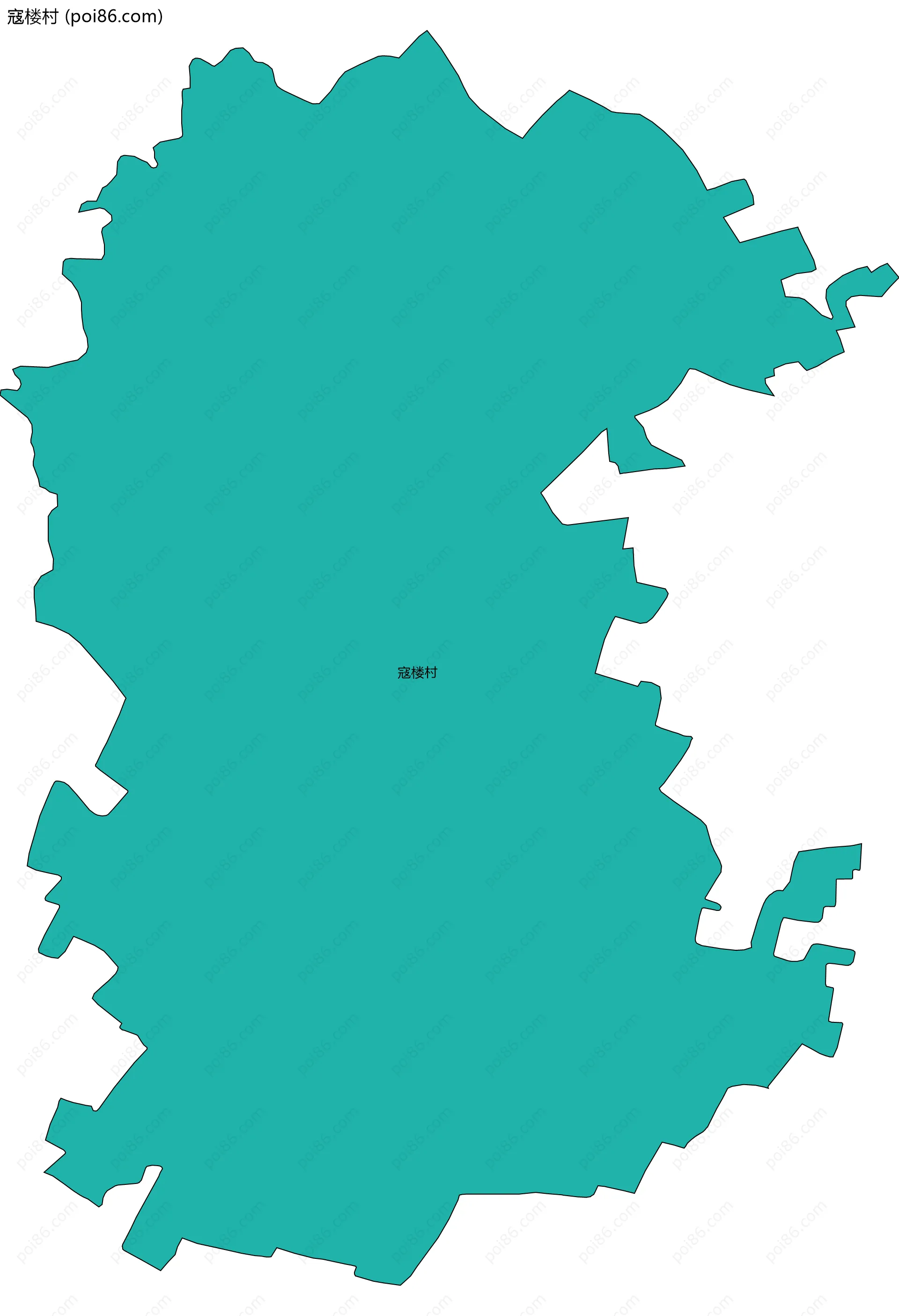 寇楼村边界地图