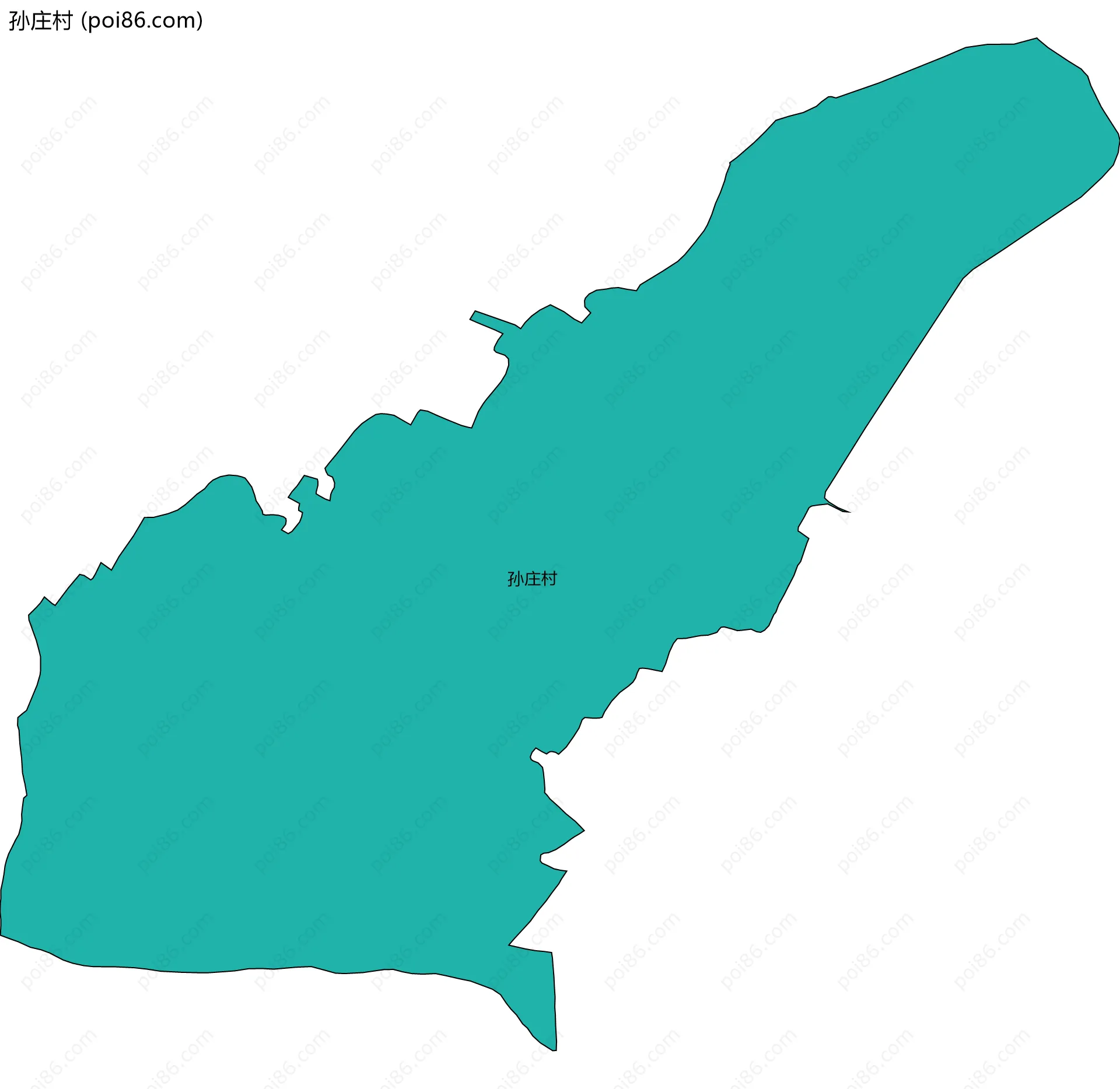 孙庄村边界地图