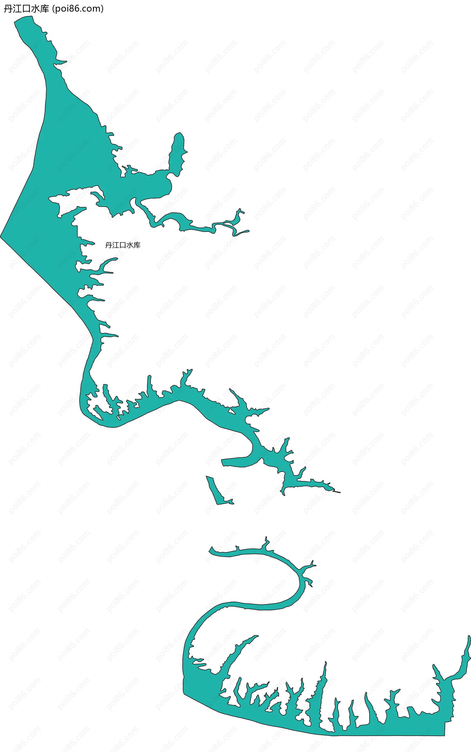 丹江口水库边界地图